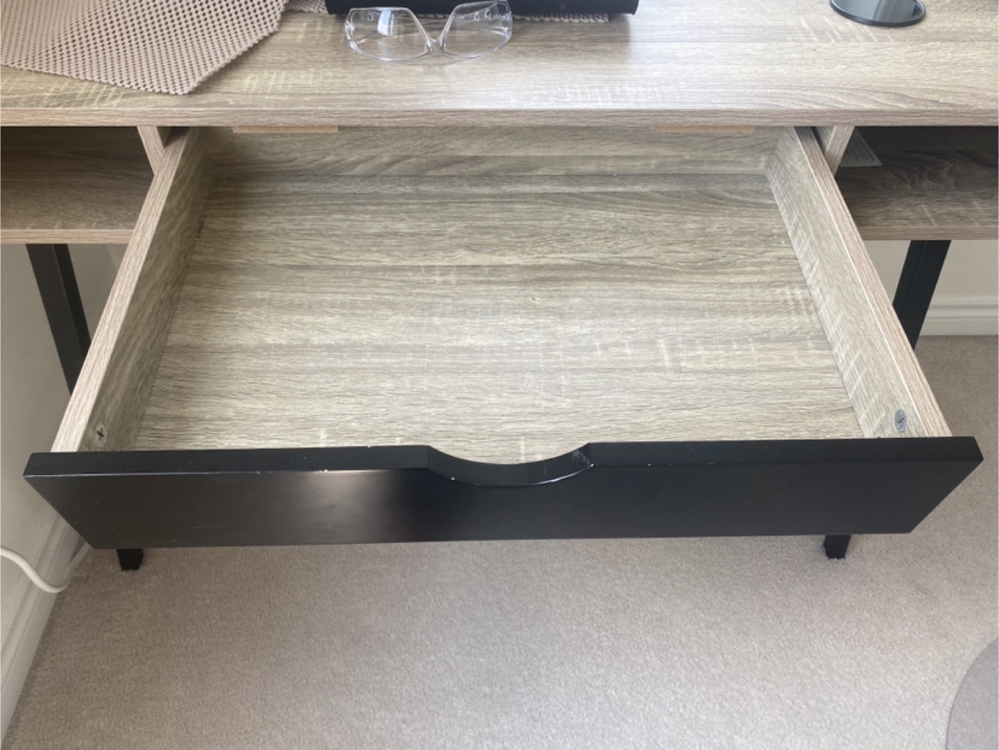 Wooden Desk with Drawer - photo 2