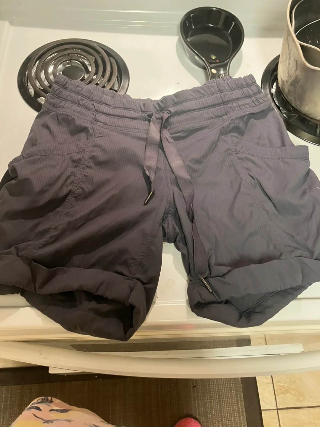 Lululemon Dark Grey Shorts - Size 4 thumbnail