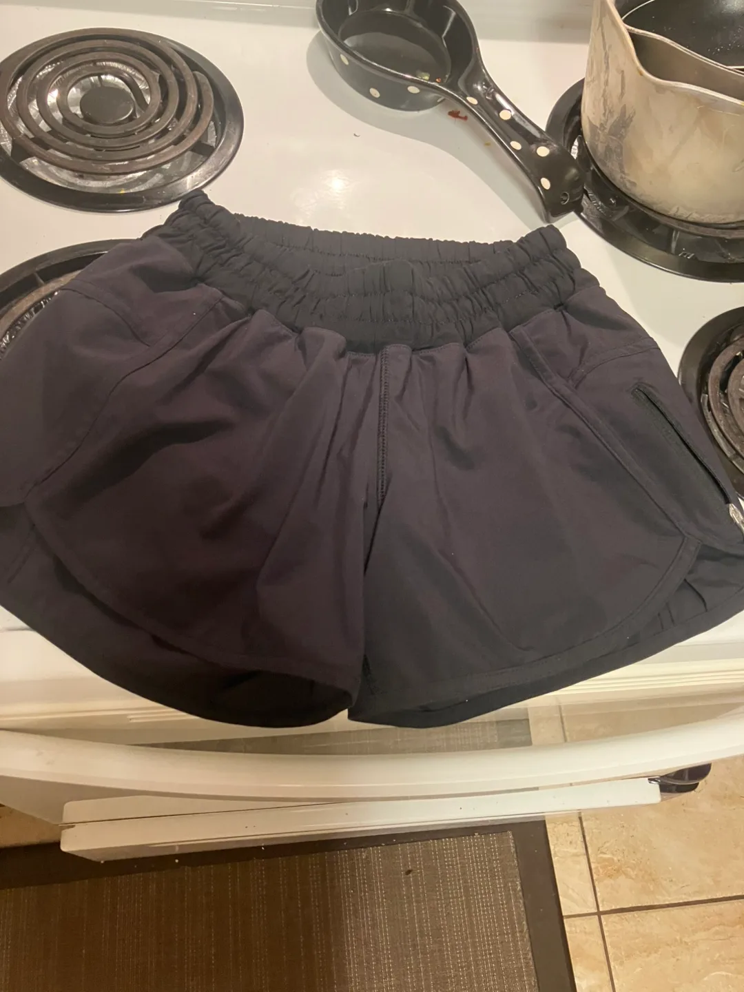 Lululemon Black Running Shorts, Size 4 thumbnail
