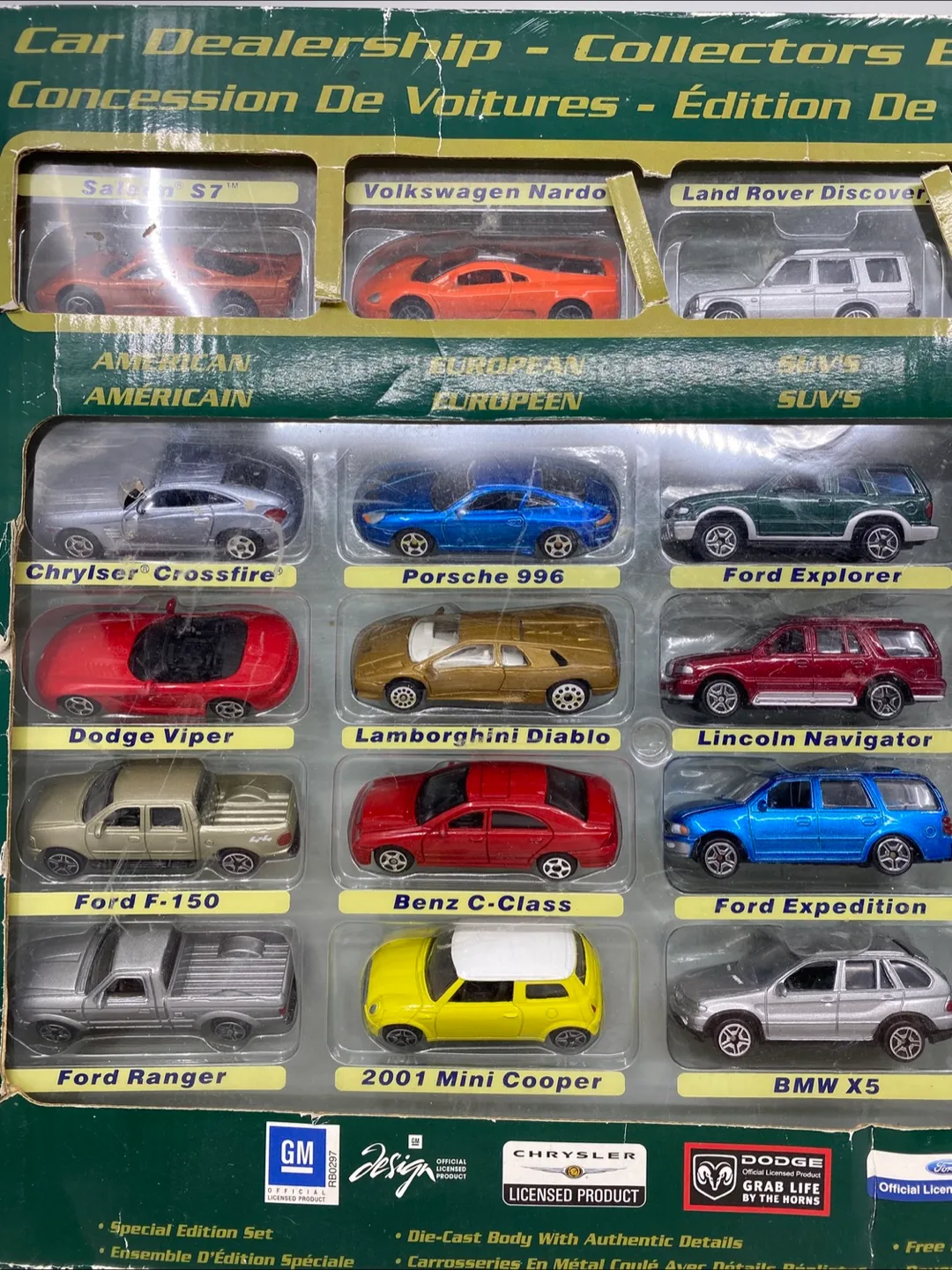 Motormax Car Dealership Collector Edition Car Set Green Box image indicator(3)