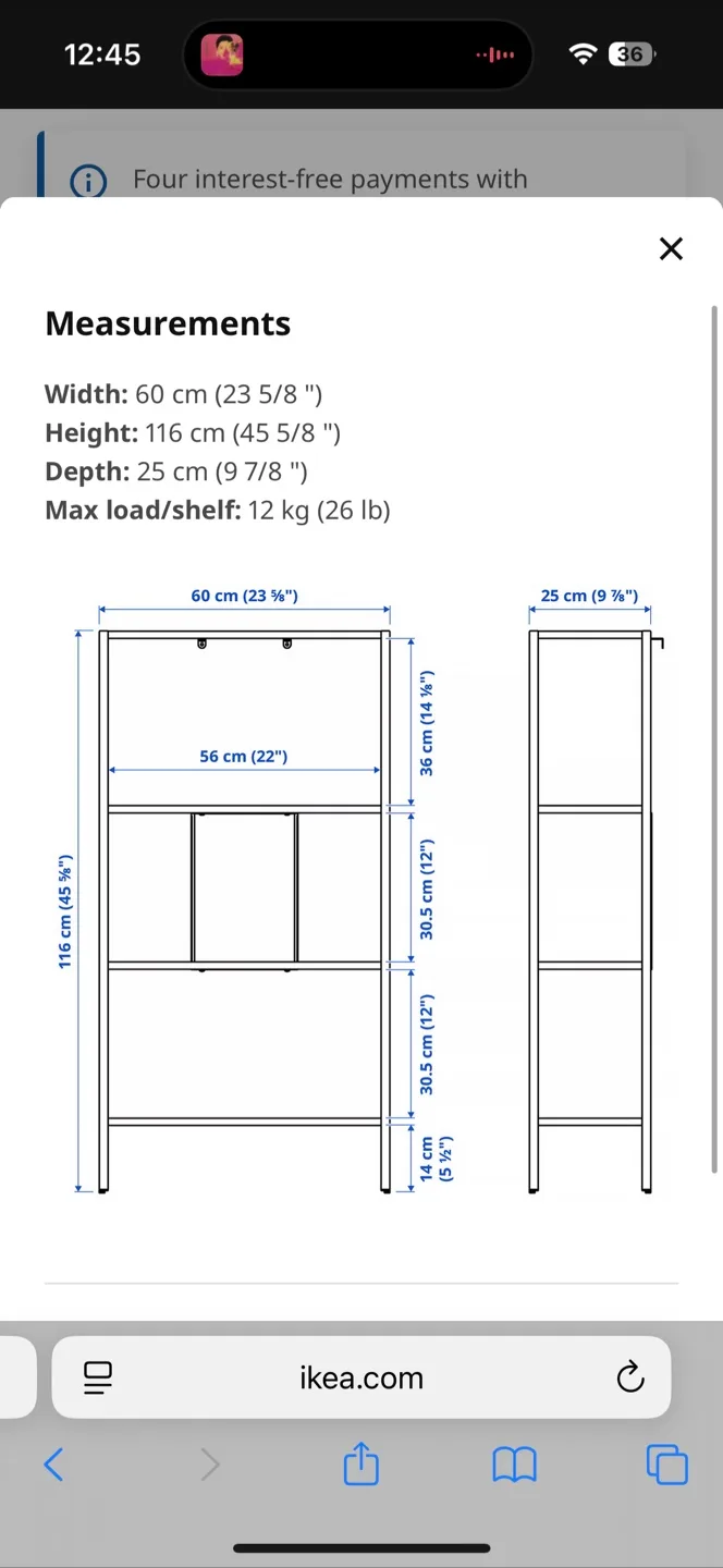 IKEA metal shelving unit (shelf ONLY)- white image indicator(2)