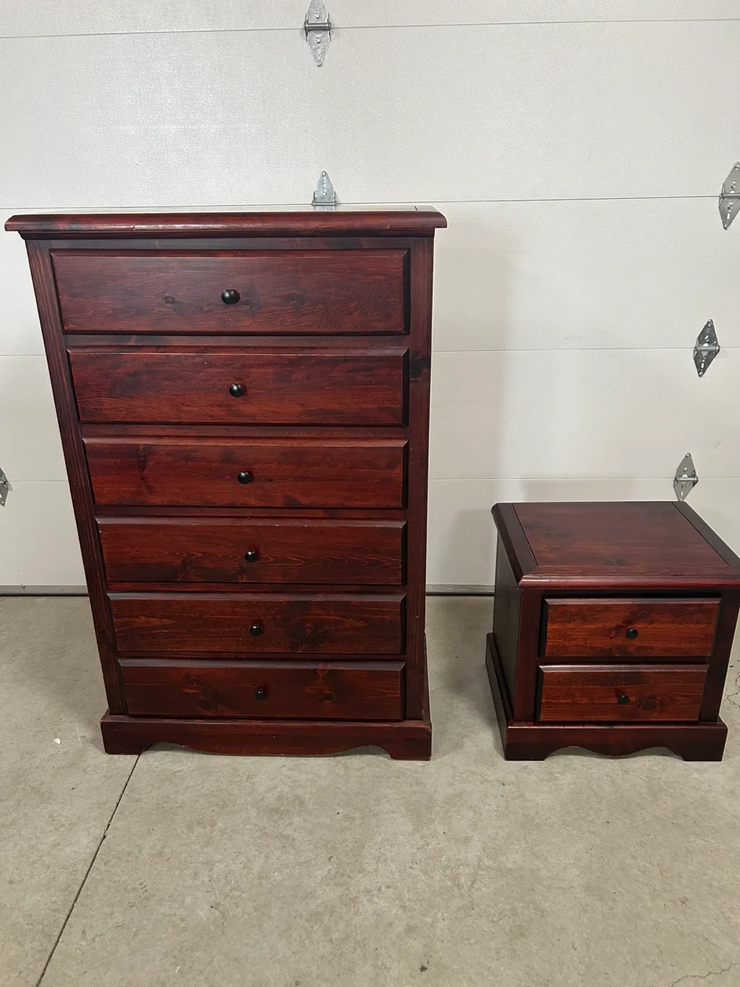 Wood Dresser and Nightstand Set thumbnail