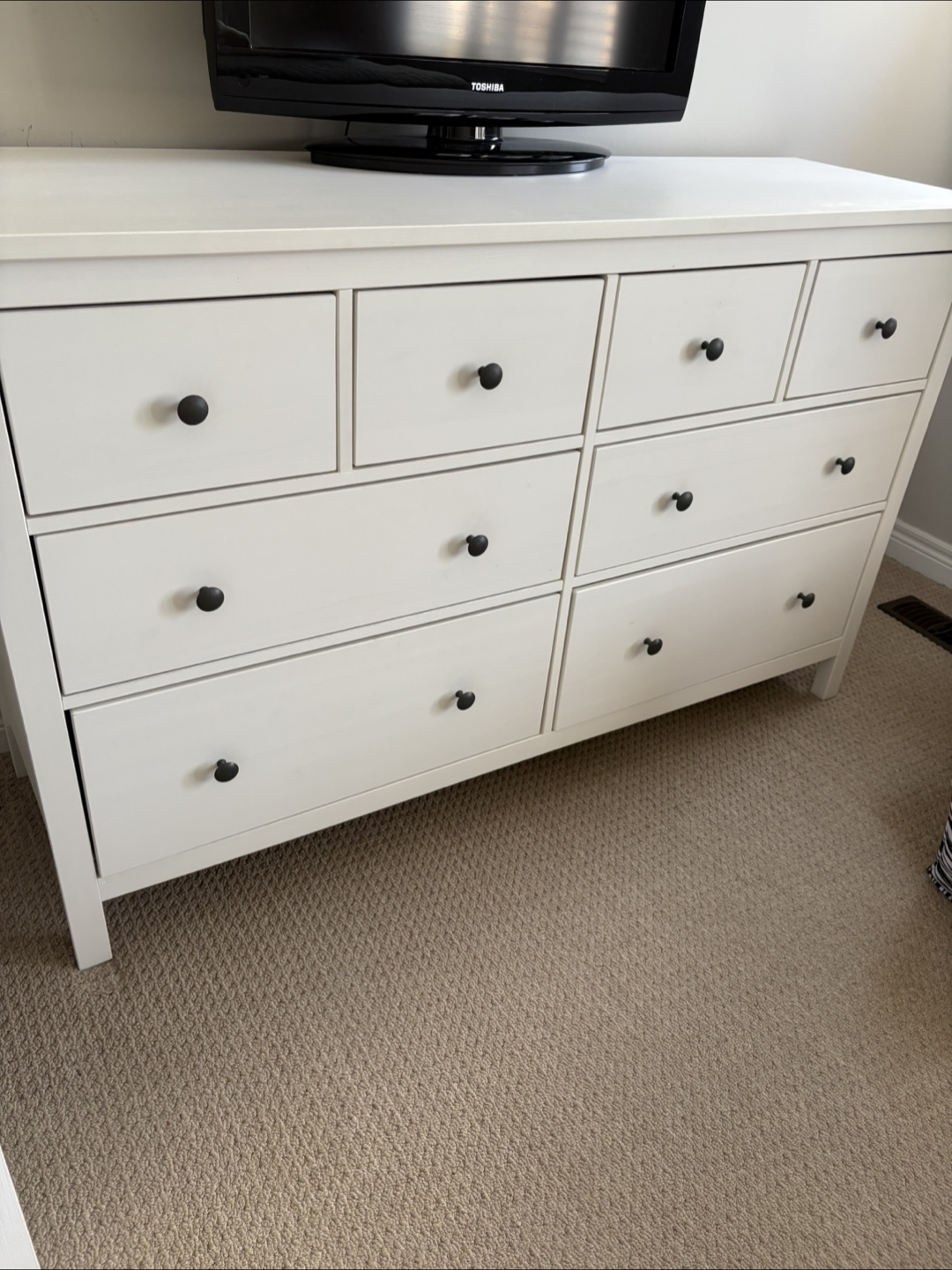 White IKEA Hemnes Dresser