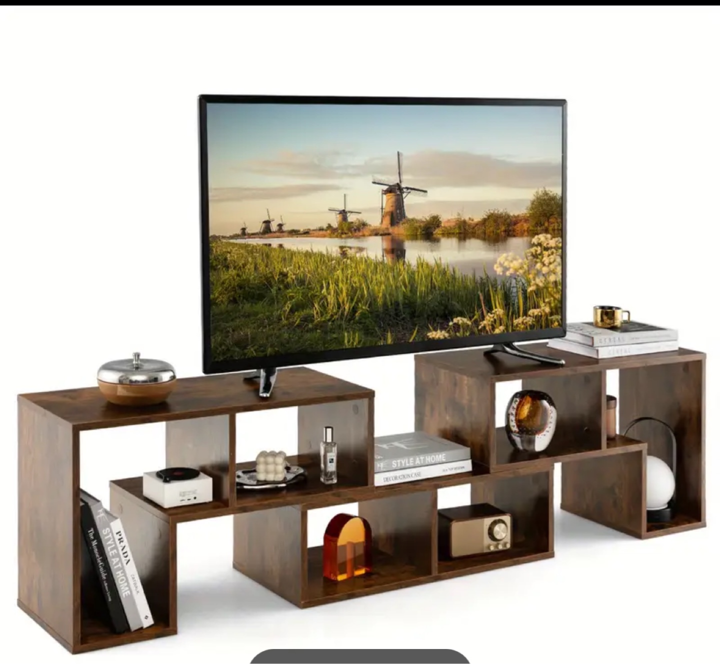 Brown TV Stand Entertainment Unit - photo 2