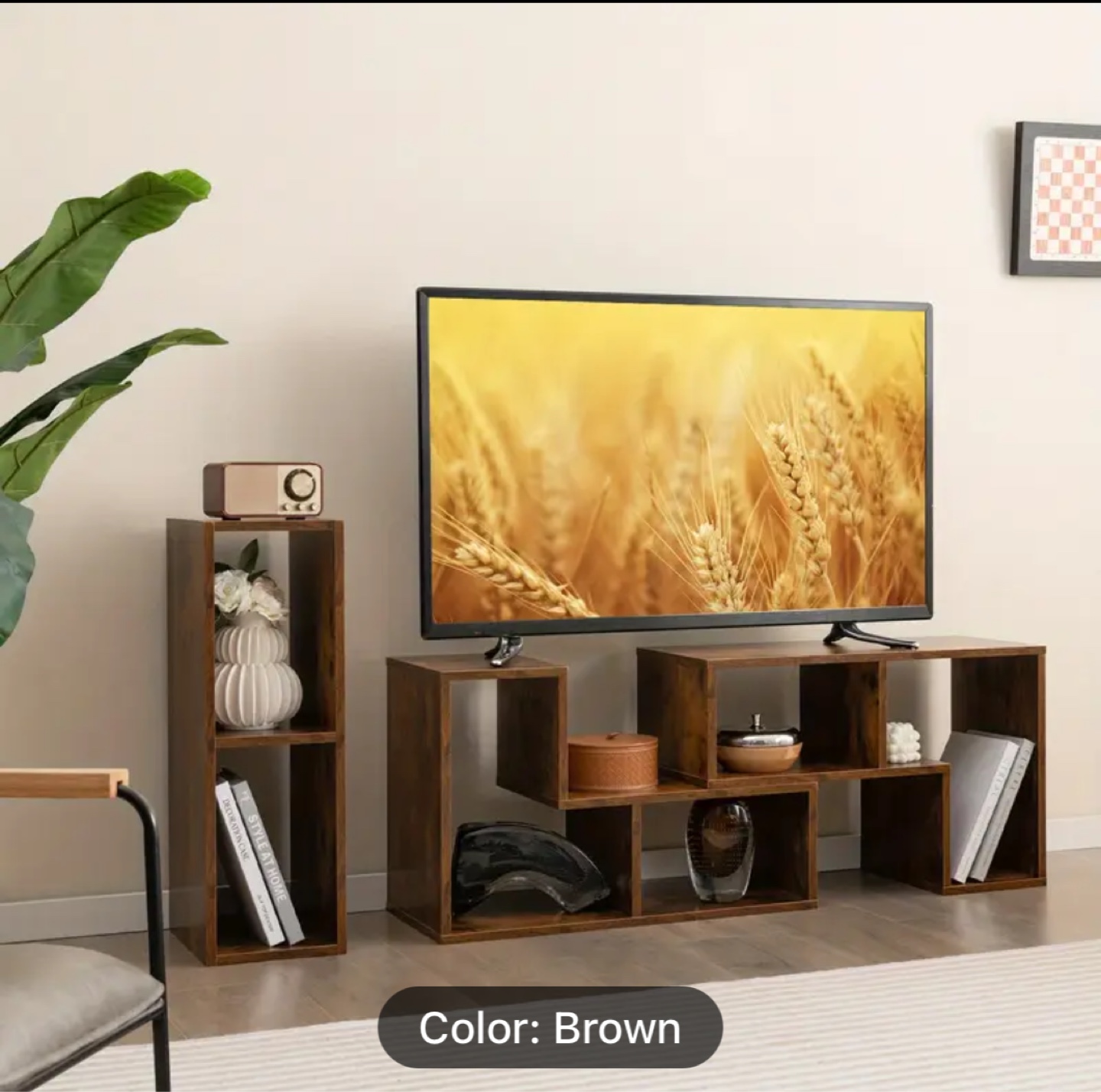 Brown TV Stand Entertainment Unit - photo 5