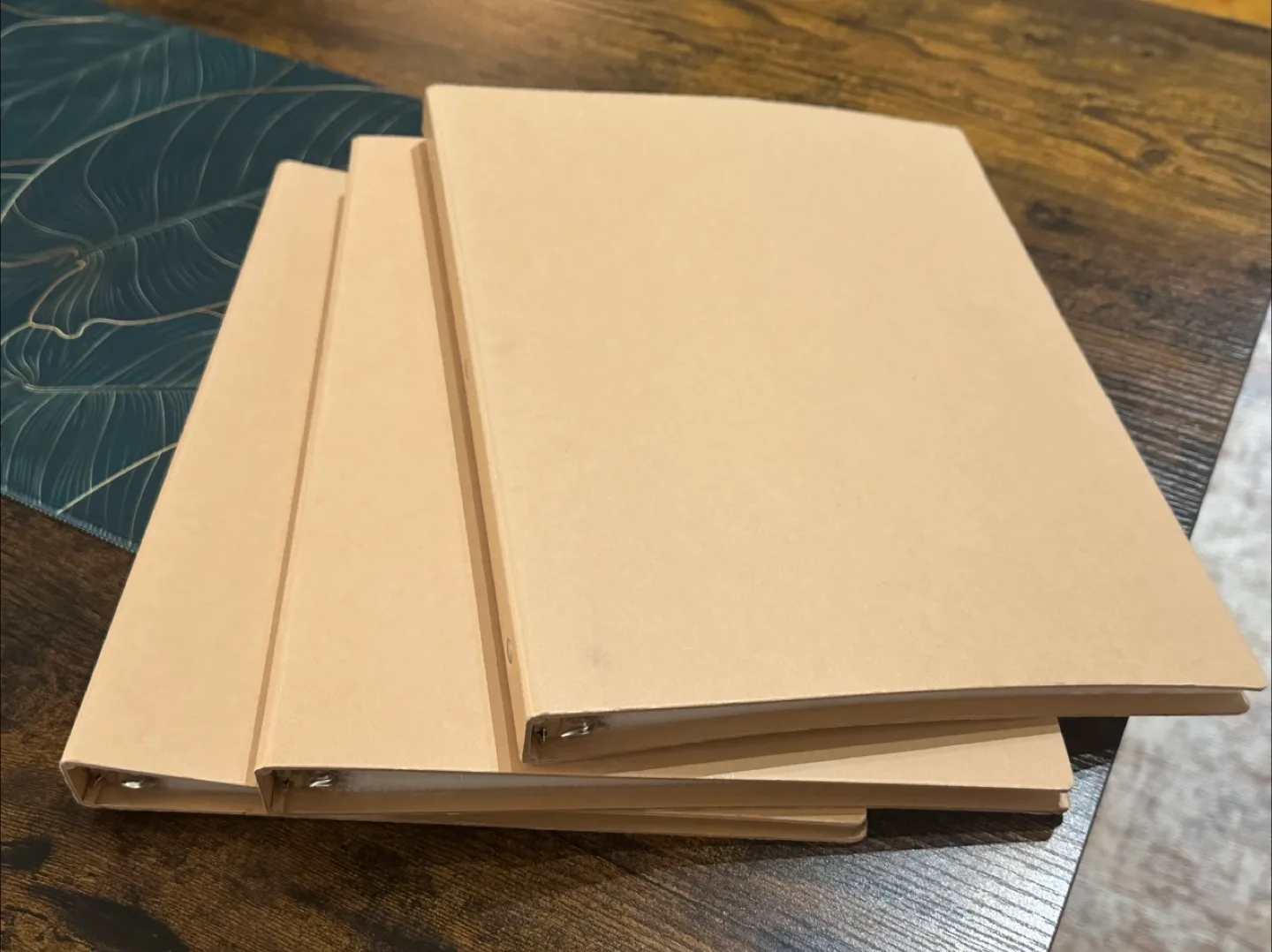 3 Muji Kraft Paper binders with 30 sheets each thumbnail
