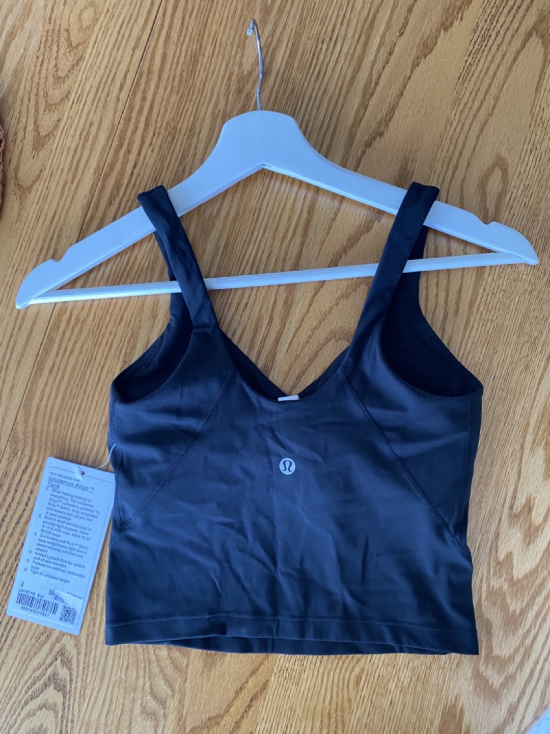 NEW! Black Lululemon Align Tank Top, Size 2, Black - photo 3