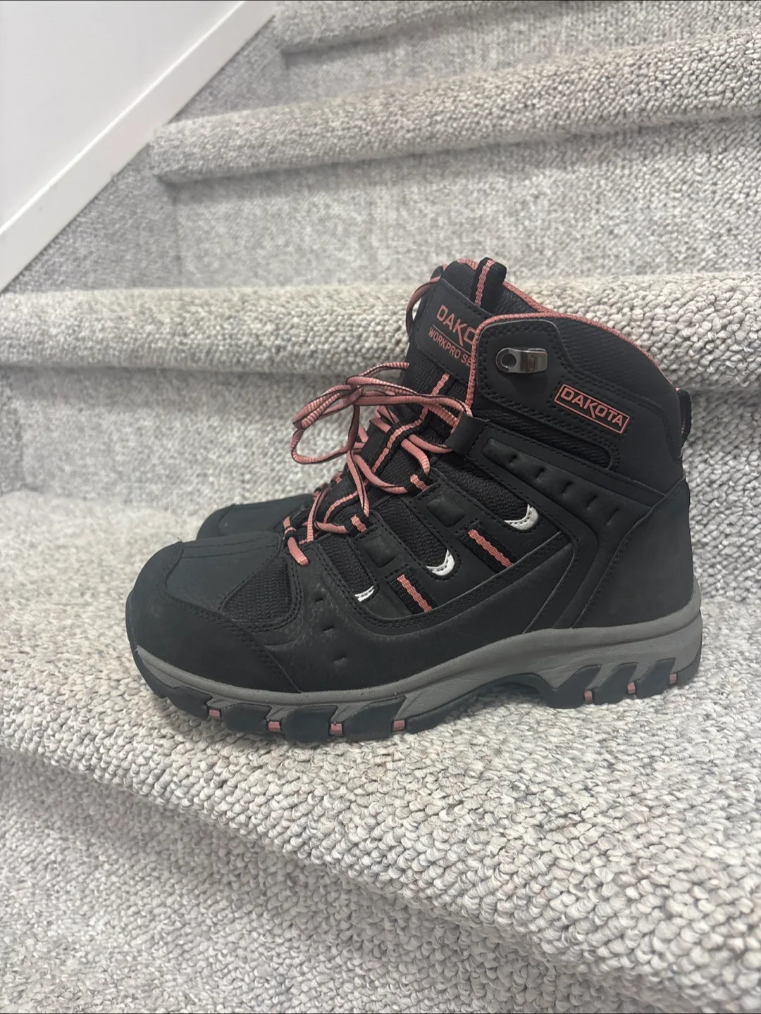 Dakota Workpro SR Black Hiking Boots thumbnail