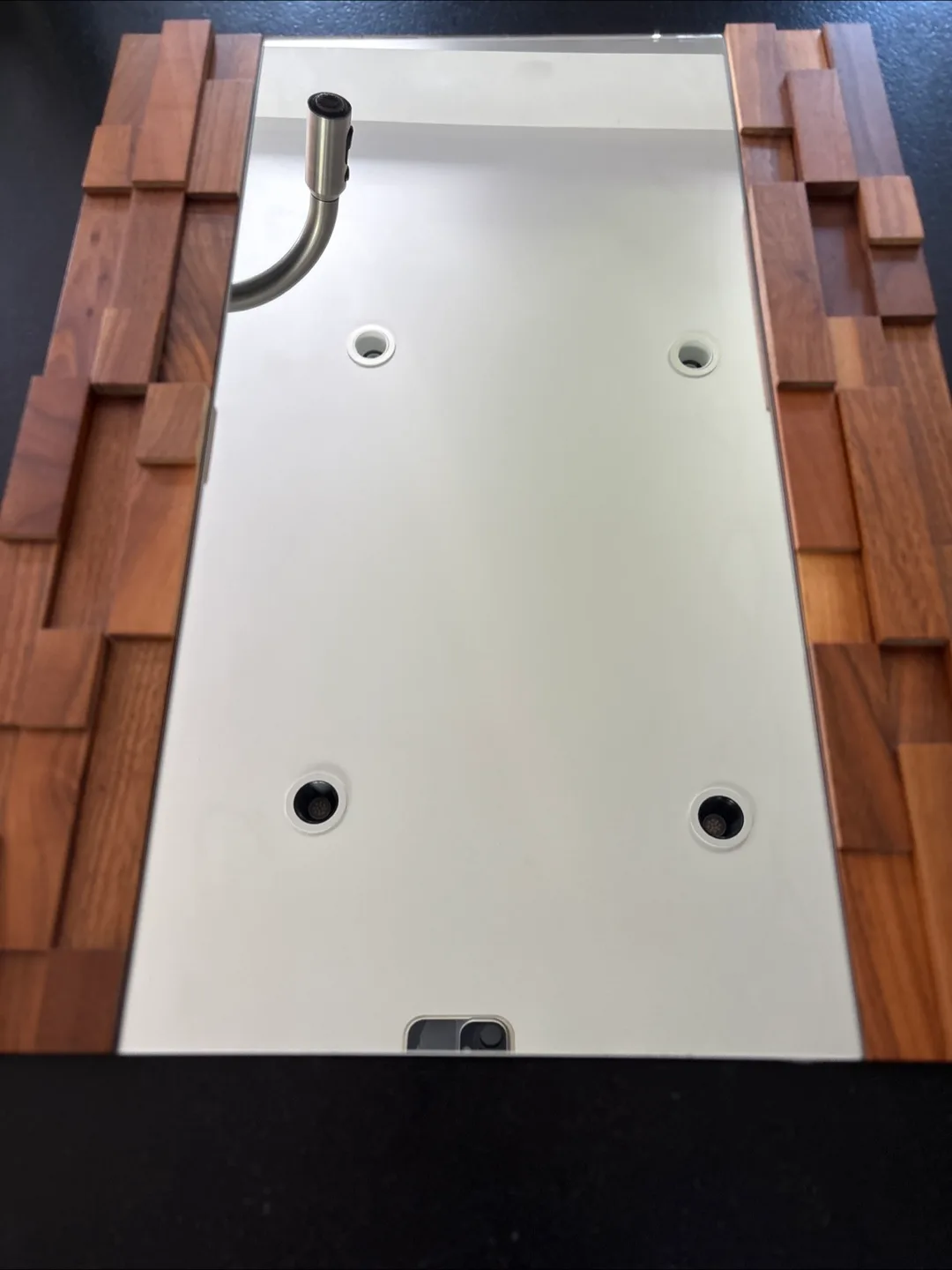 Umbra Cubiko Wall Mirror - Wood Frame thumbnail