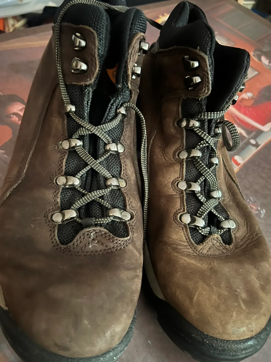 Timberland Brown Leather Hiking Boots thumbnail