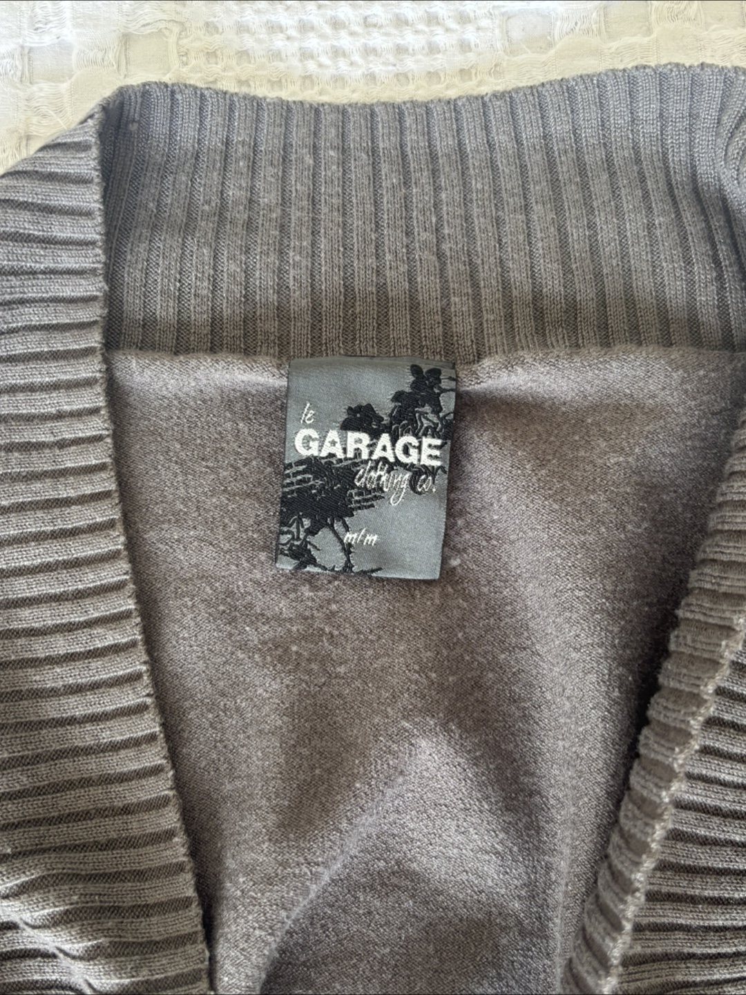 Vintage Garage Cropped Cardigan - Size M - photo 3