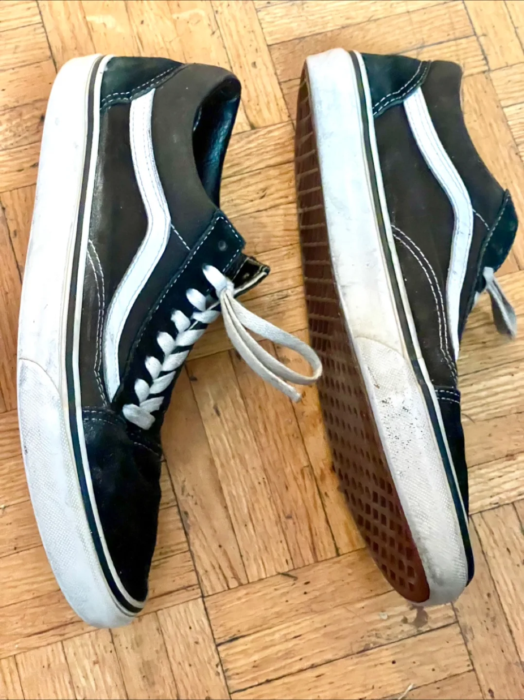 NICE! Black Suede Vans Shoes (Old School) image indicator(4)