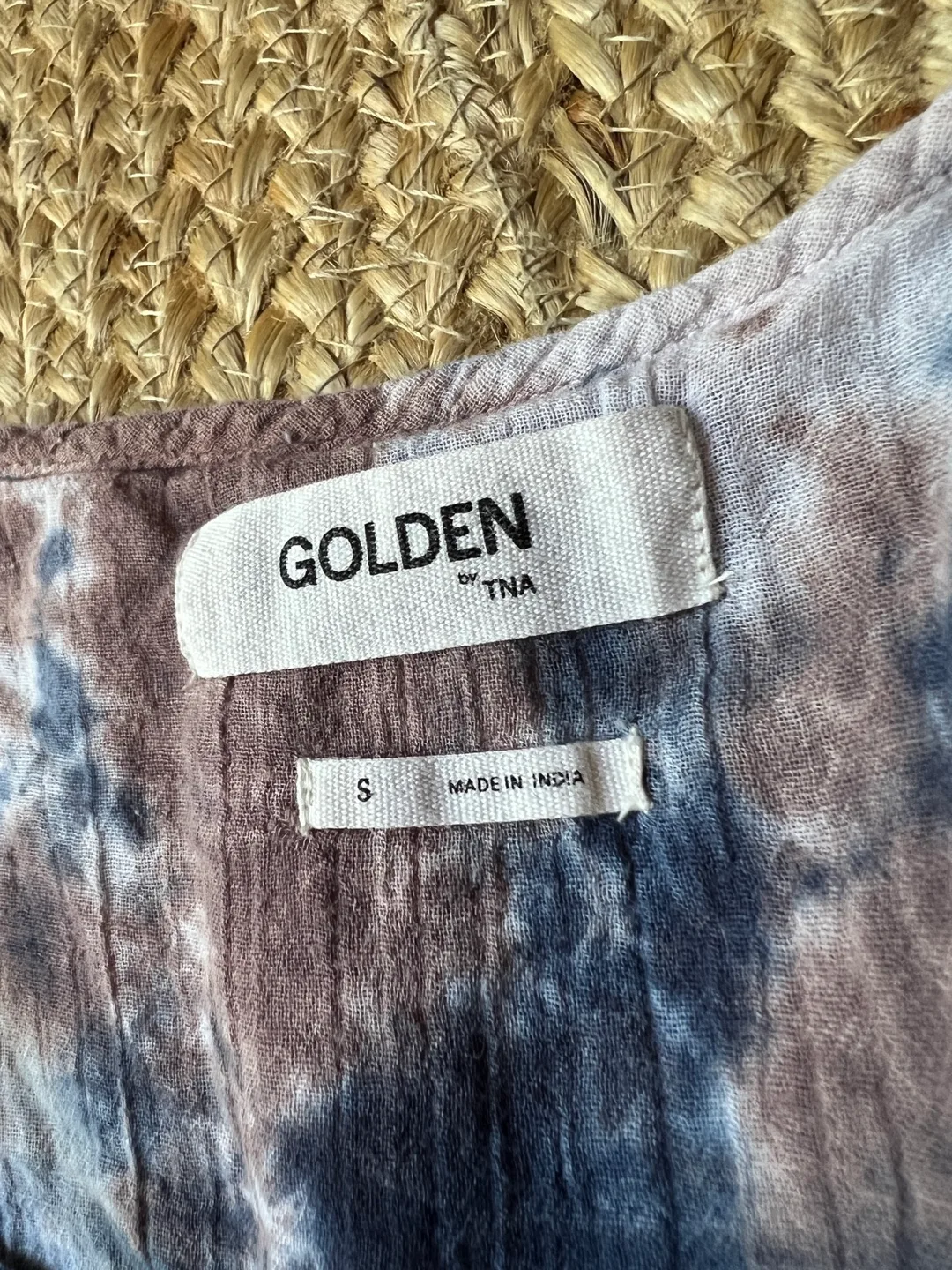 Golden by TNA Tie Dye Dress - Size Small thumbnail