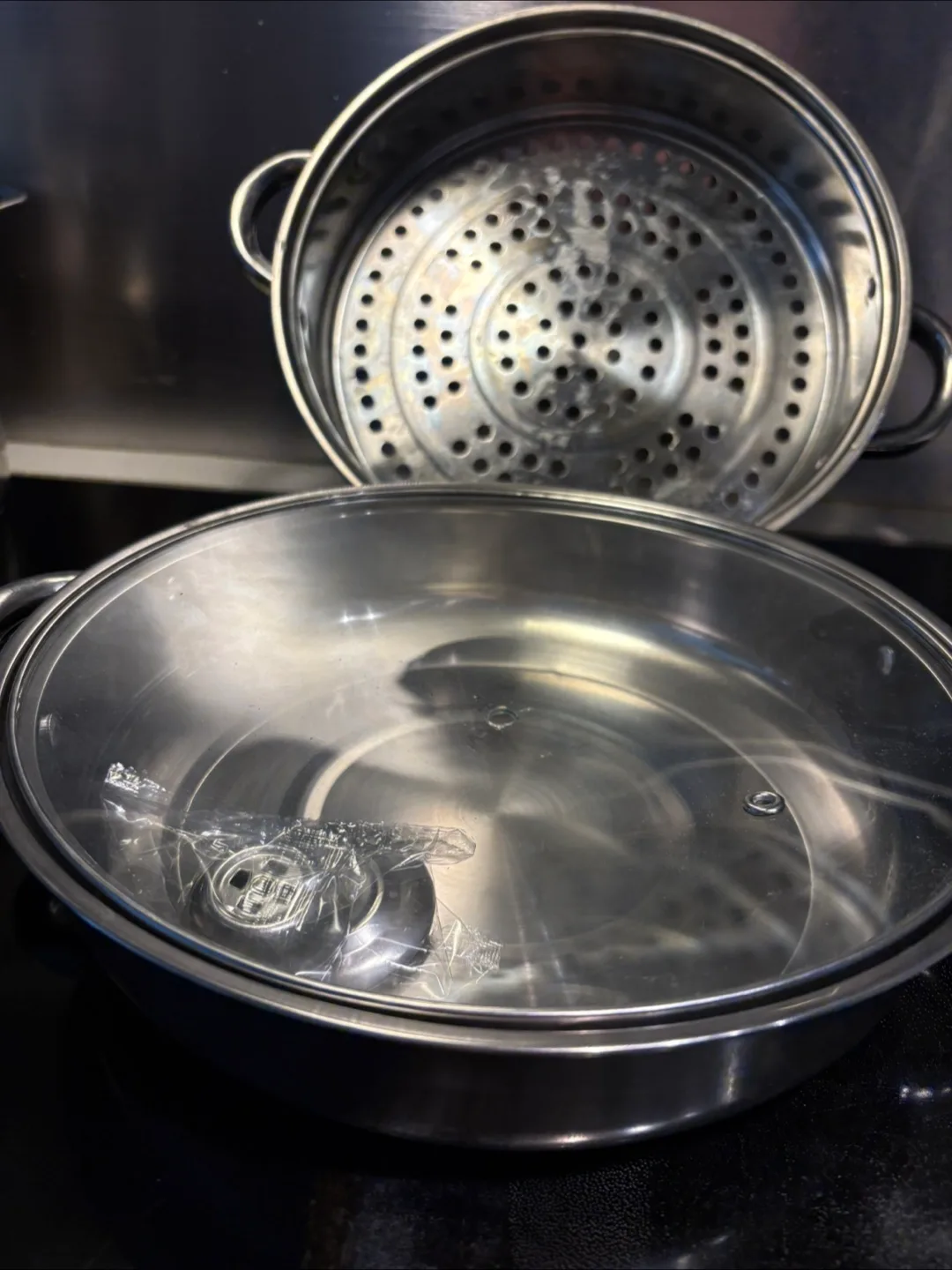 Stainless Steel Steamer Pot with Lid thumbnail