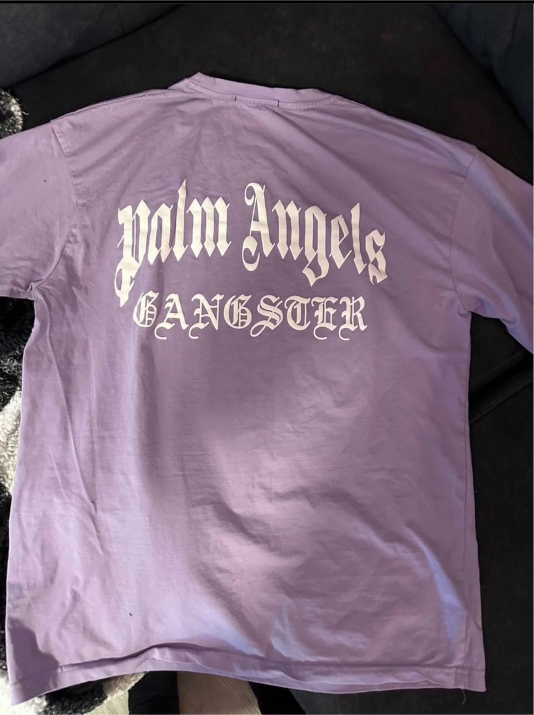 Palm Angels Lilac Graphic T-Shirt - photo 2