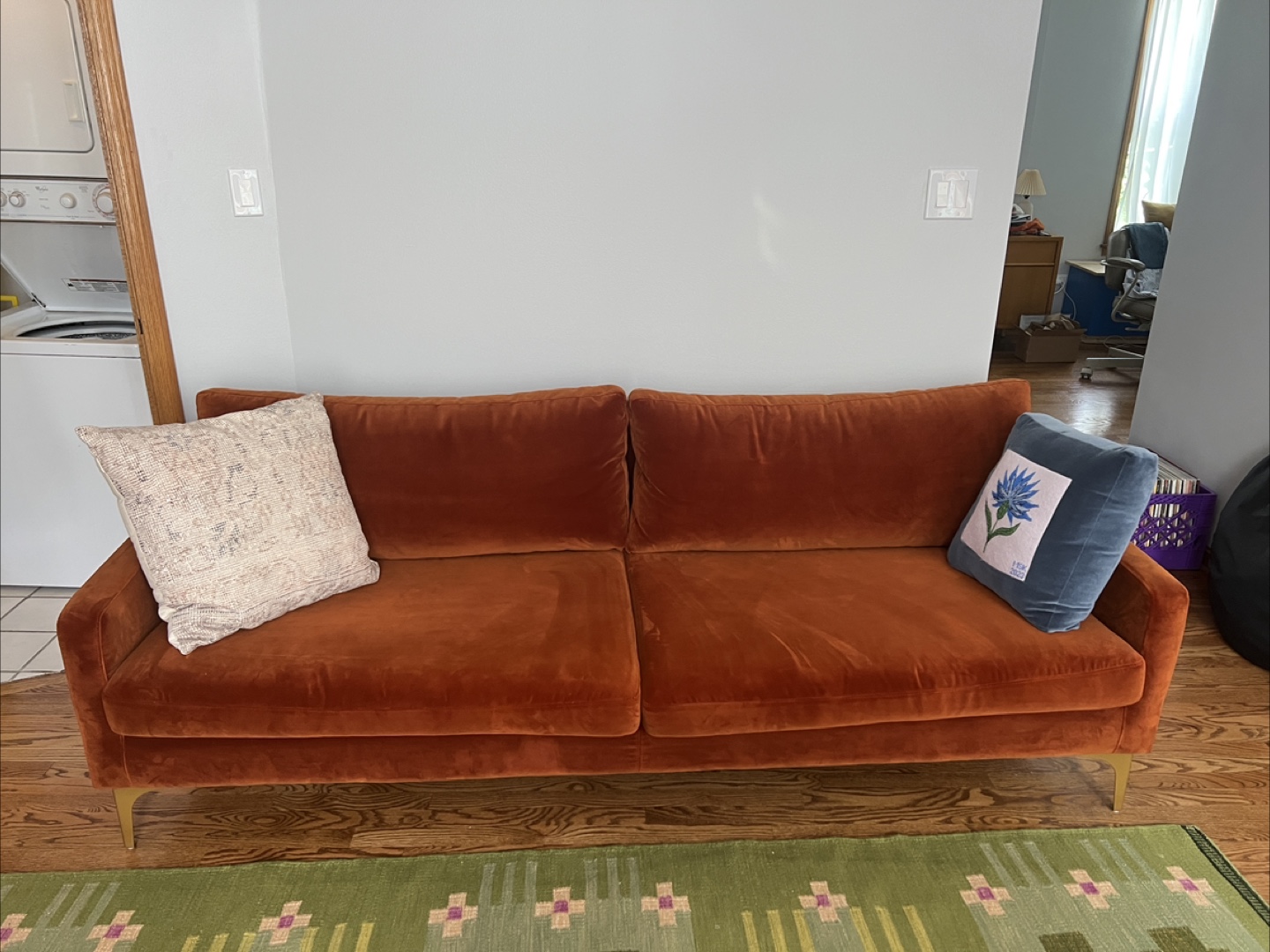 86” All Modern Velvet Sofa - photo 3