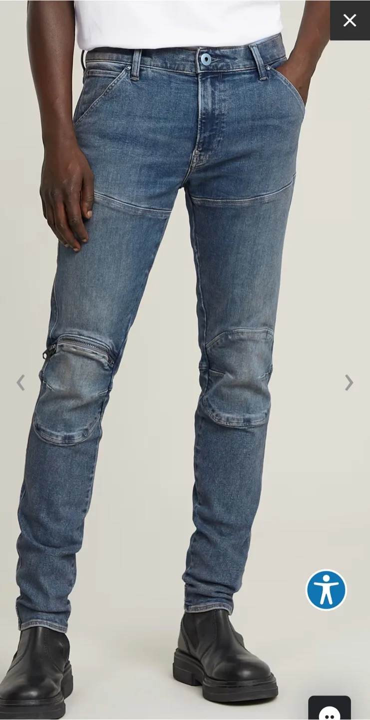 G-Star 5620 3D Zip Knee Skinny Jeans thumbnail