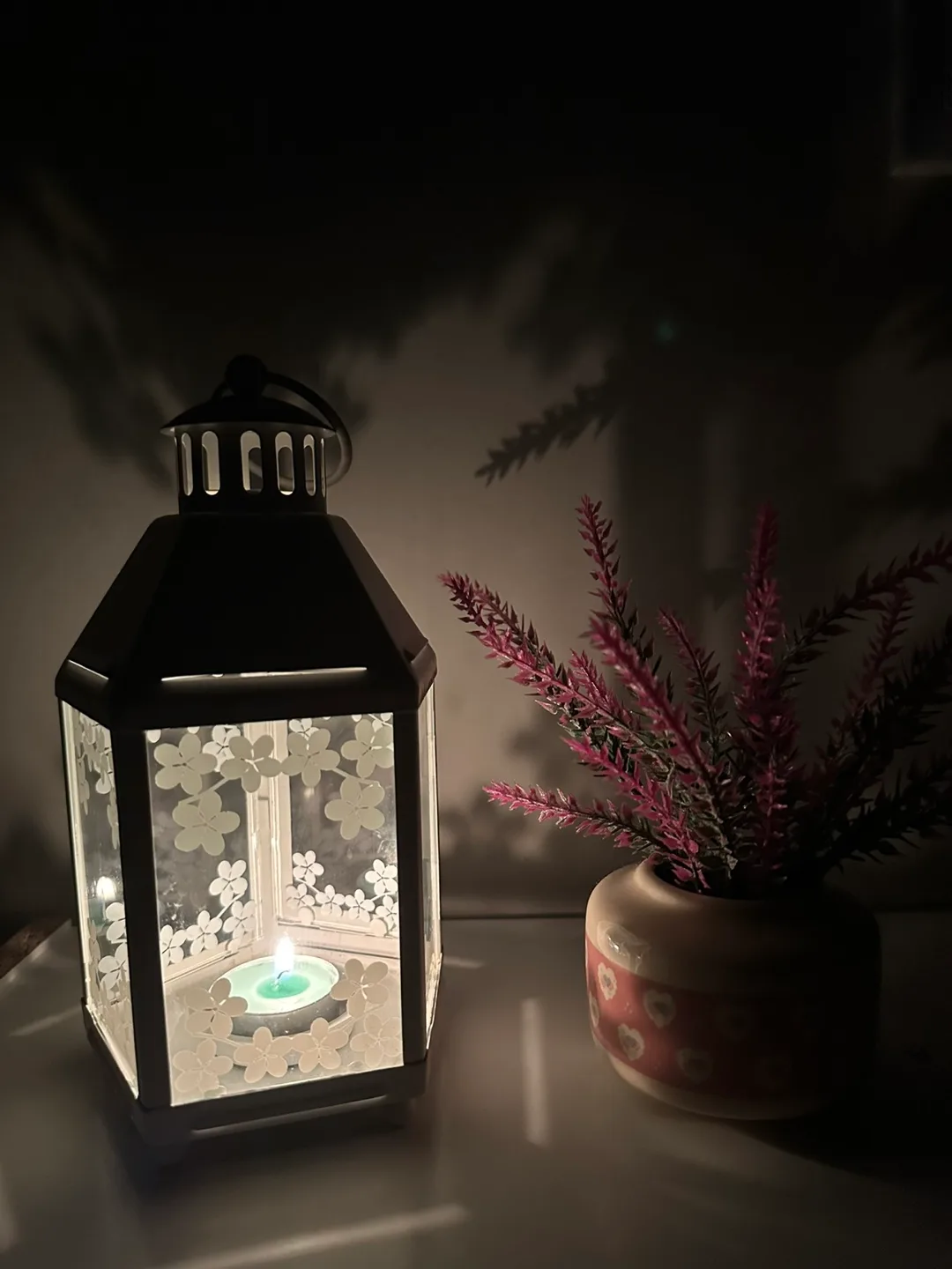 Decorative White Metal Lantern thumbnail