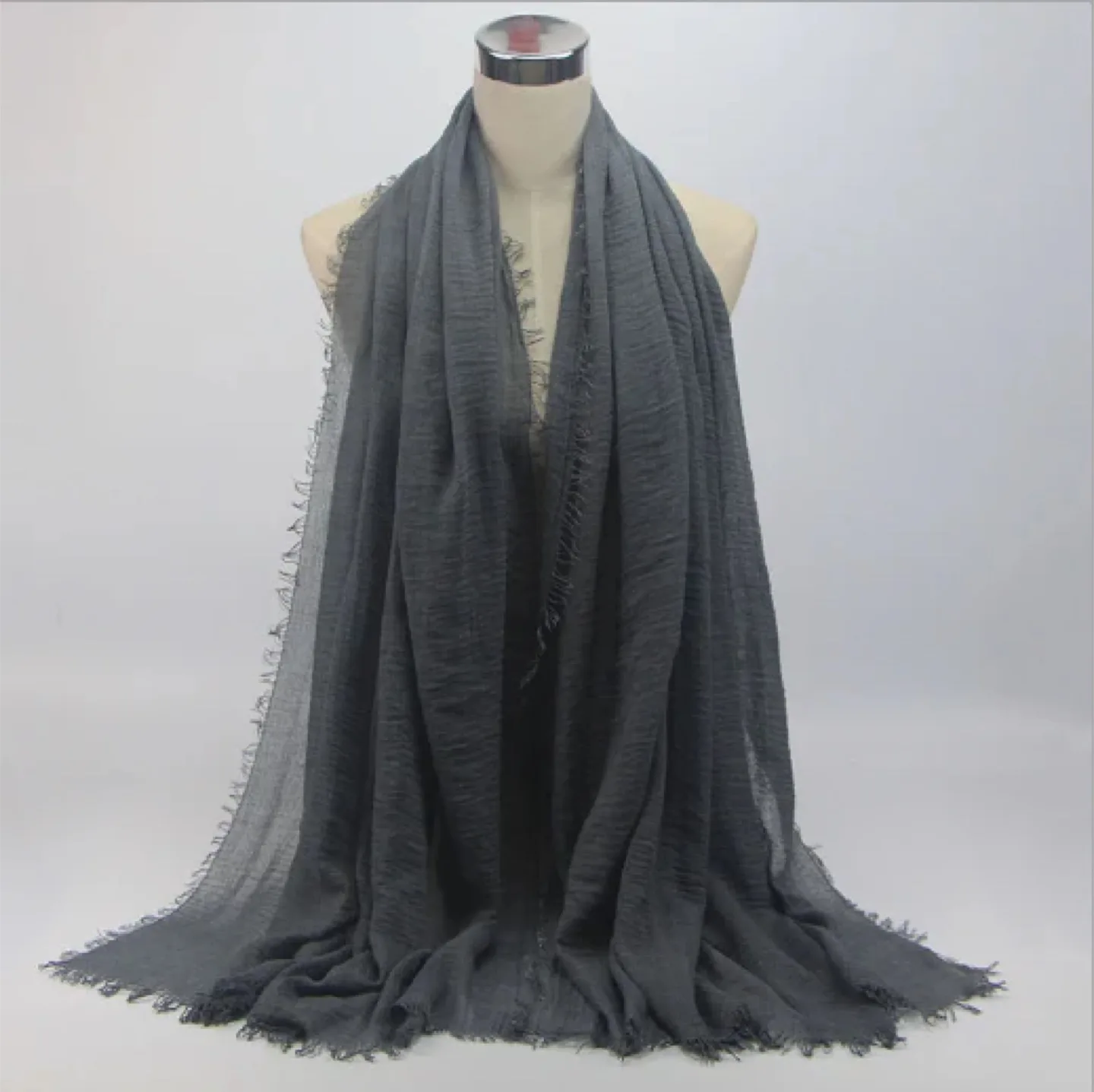 Grey Hijab/Shawl/Scarf thumbnail