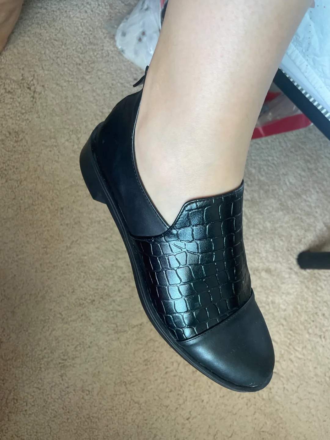 Black Ankle Boots size 9.5 thumbnail
