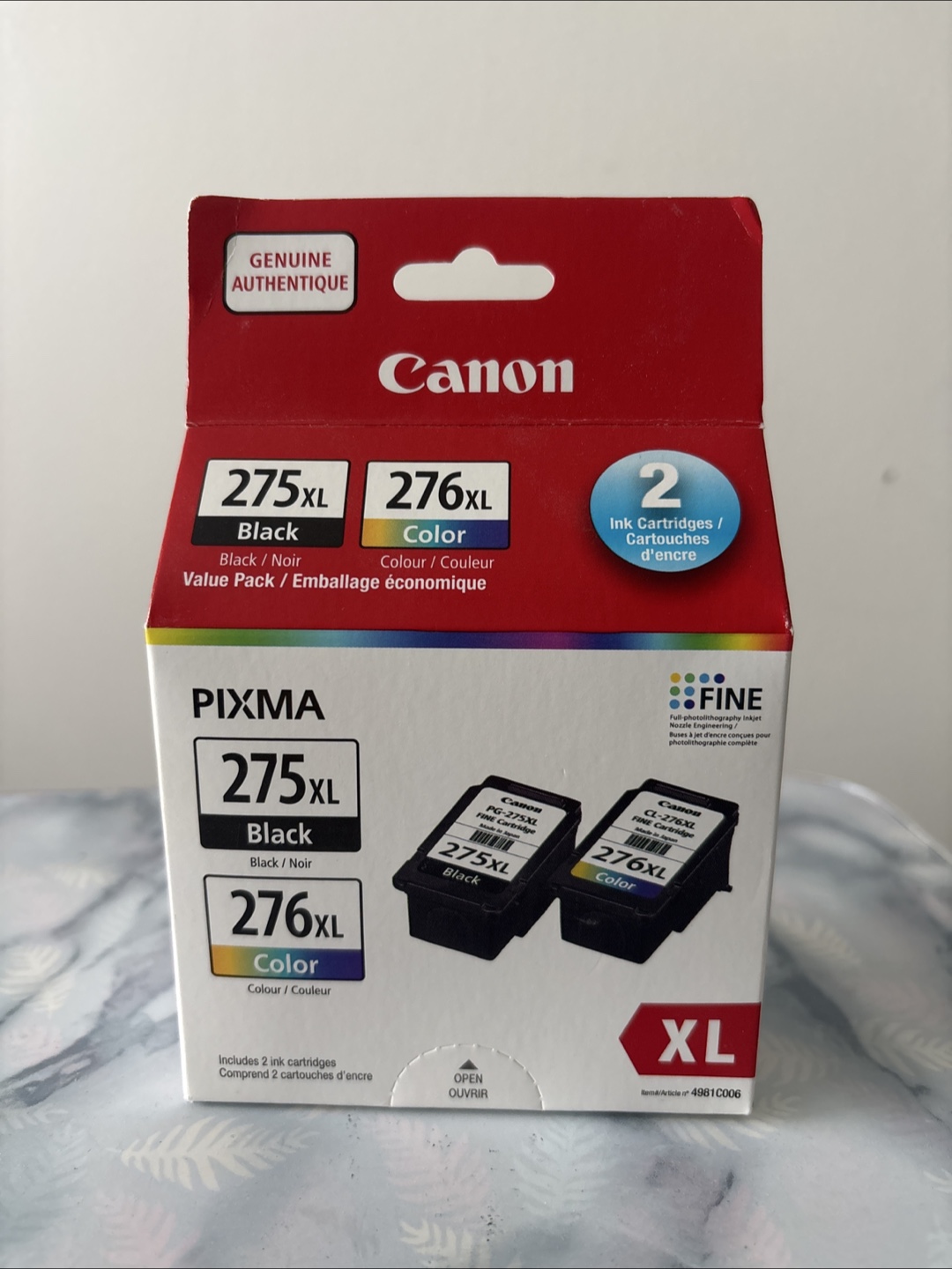 Canon PG-275XL/CL-276XL Ink Cartridge Value Pack