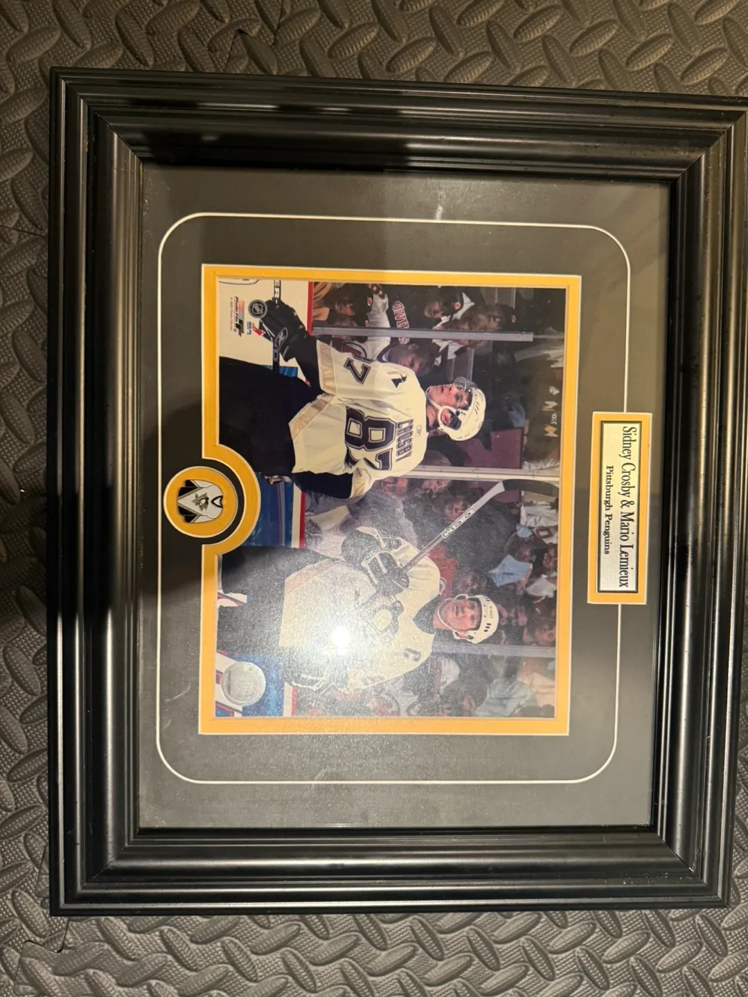 Framed Sidney Crosby & Mario Lemieux Photo thumbnail