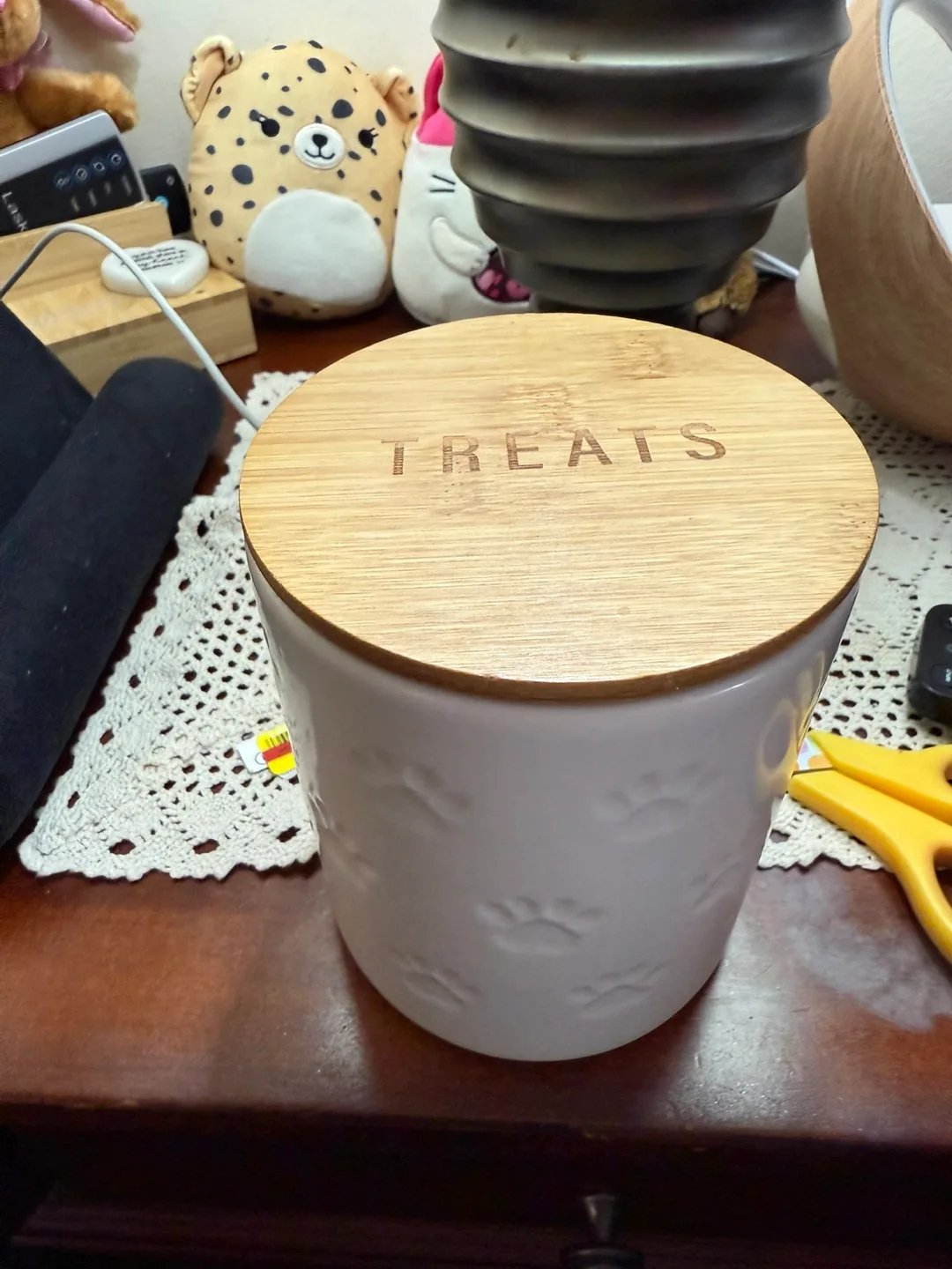 Treats Jar with Bamboo Lid thumbnail