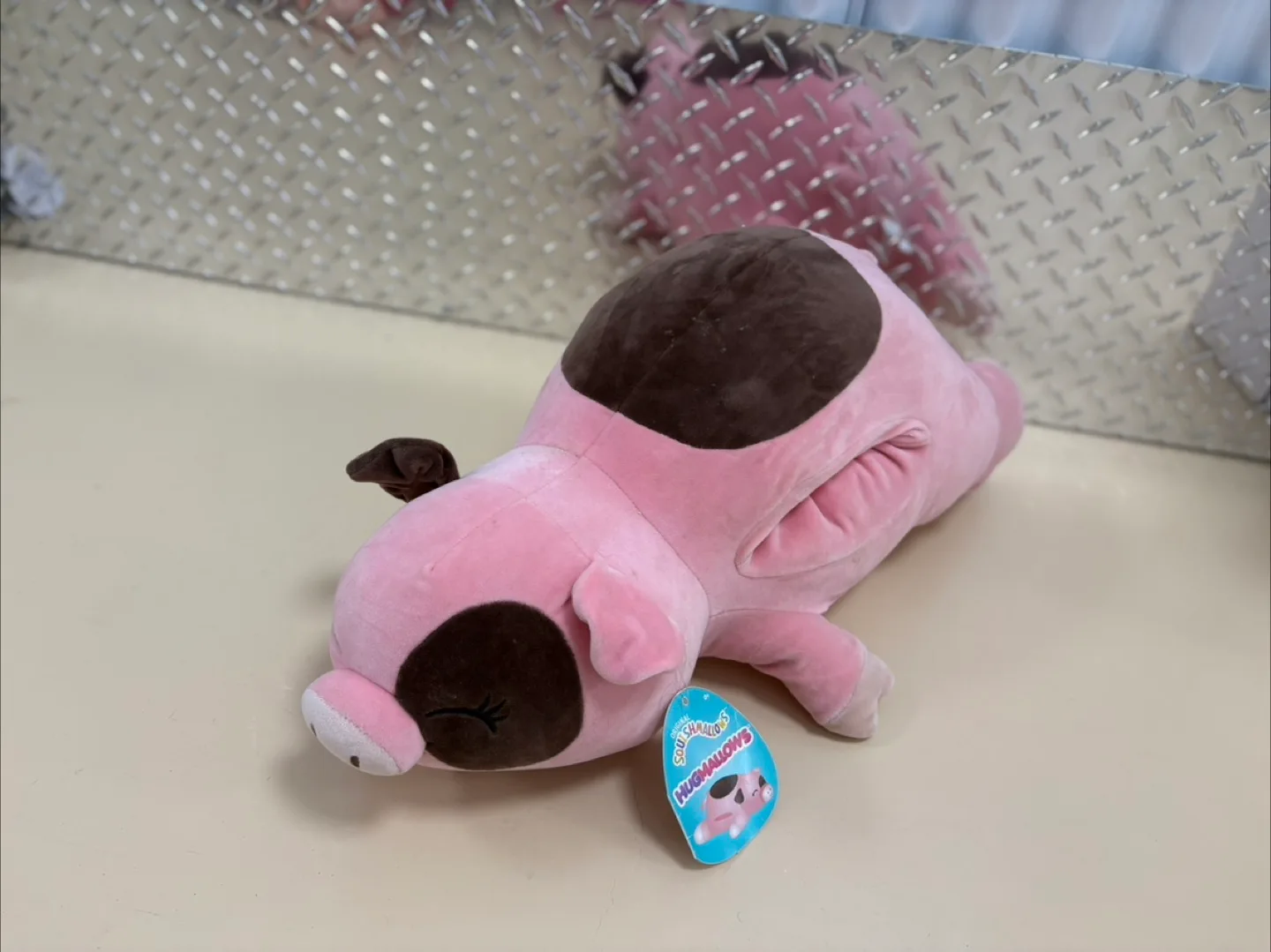 Squishmallows Hugmallow Pink Pig Plush thumbnail