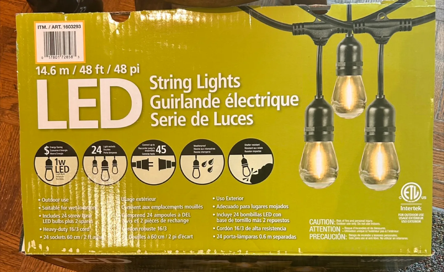 Feit Electric LED String Lights - 14.6m/48ft thumbnail