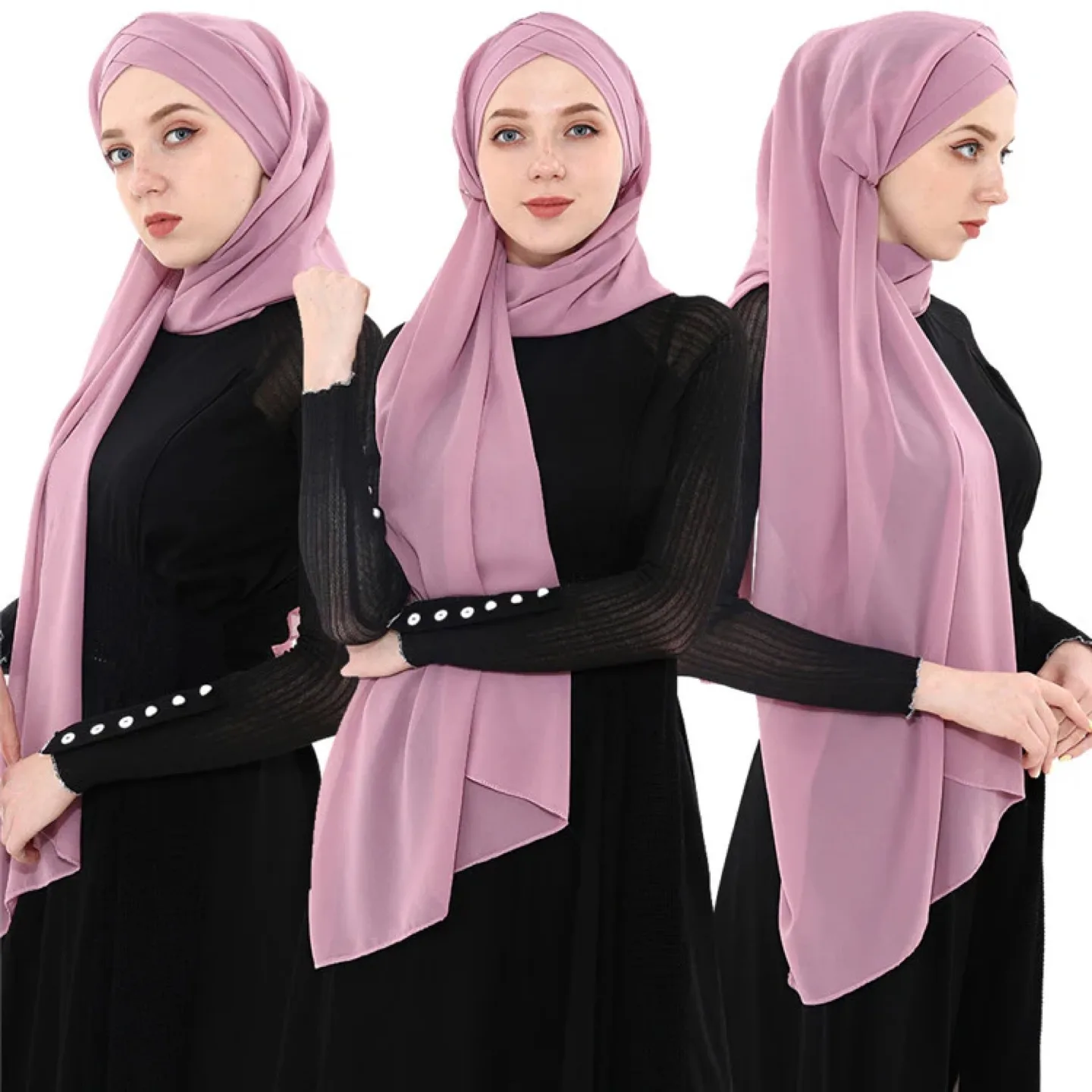 Chiffon Hijab - Mauve thumbnail