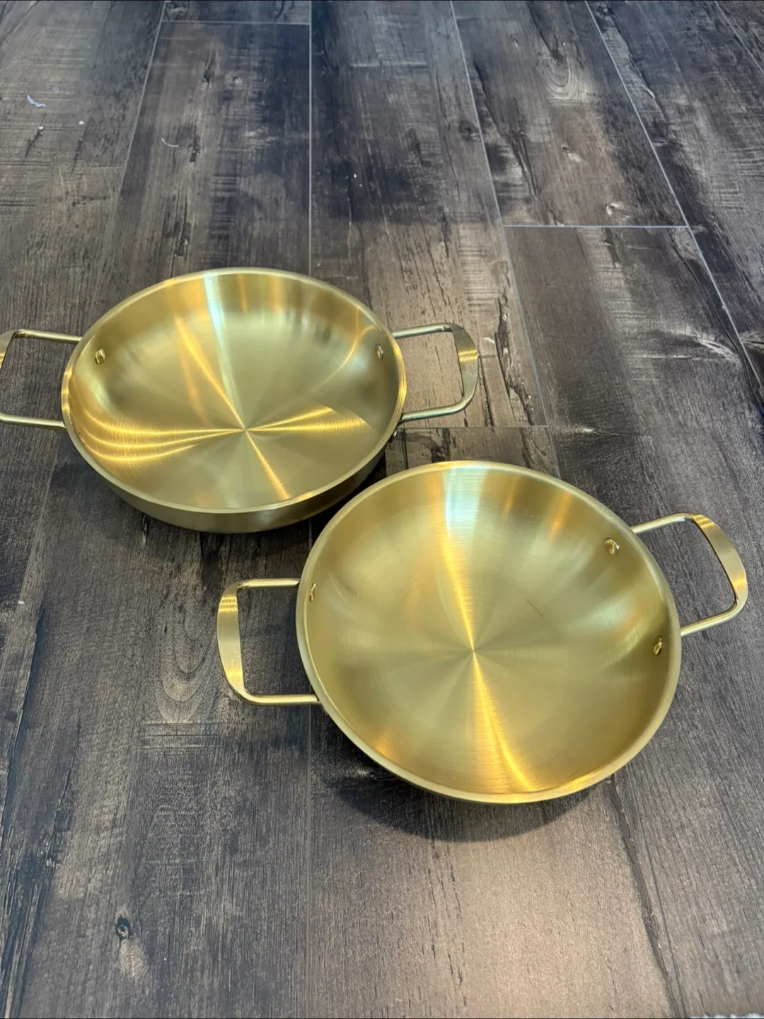 New brand gold serving dishes (set of 2) thumbnail