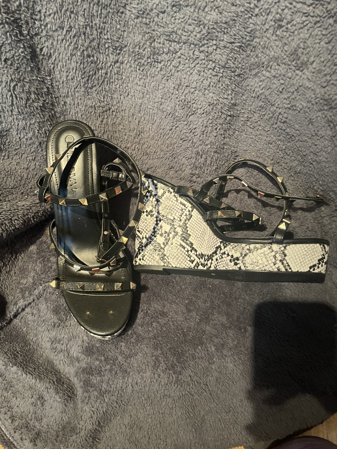 Spring Platform Wedge Sandals - Size 10