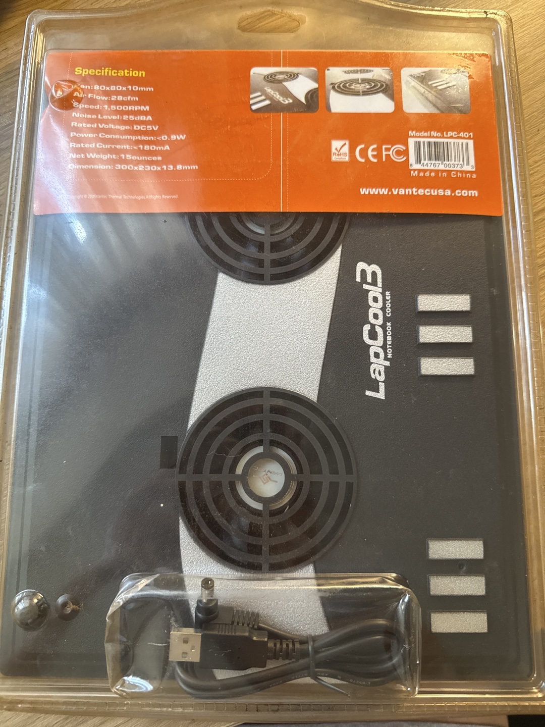 Vantec LapCool3 Notebook Cooler (12-17") - photo 2