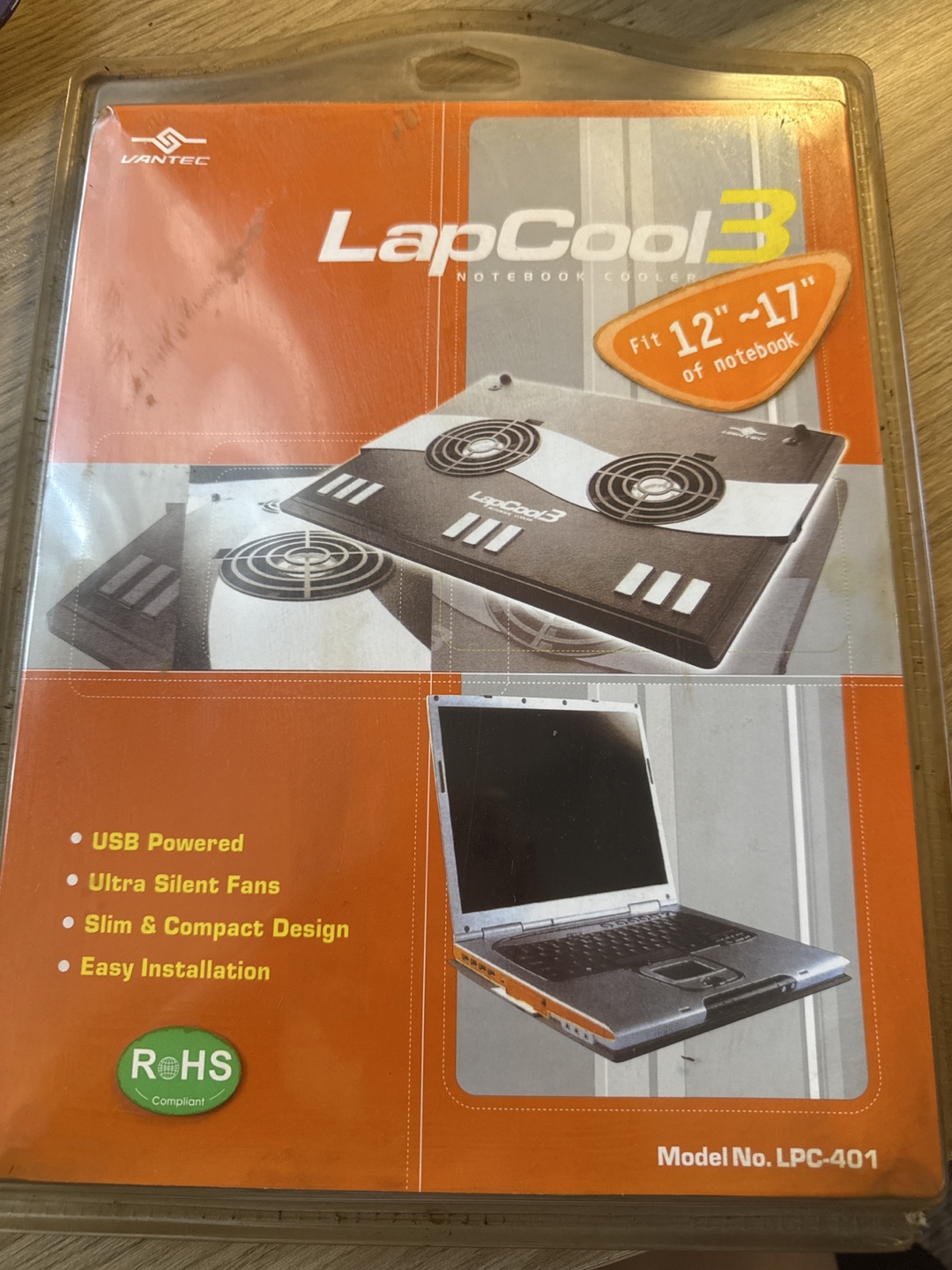 Vantec LapCool3 Notebook Cooler (12-17")