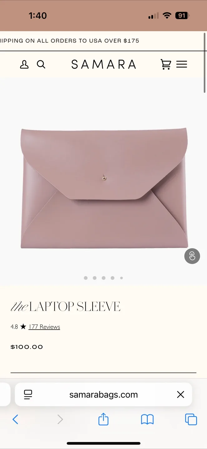 SAMARA The Laptop Sleeve - Mauve image indicator(4)