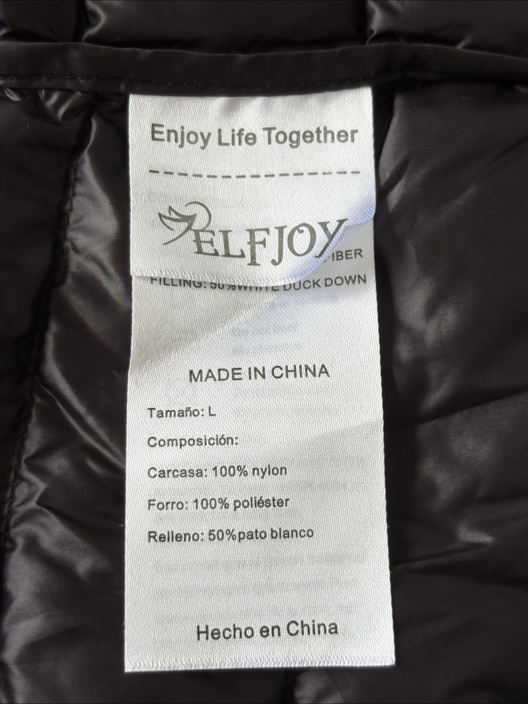Long black ladies puffer vest - photo 3