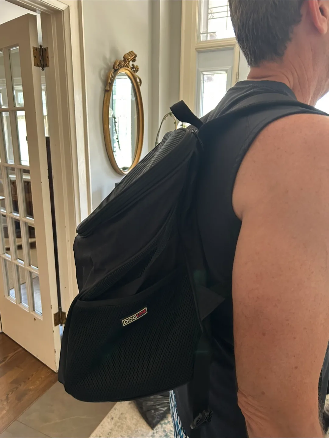 Dogline Black Dog Carrier Backpack thumbnail