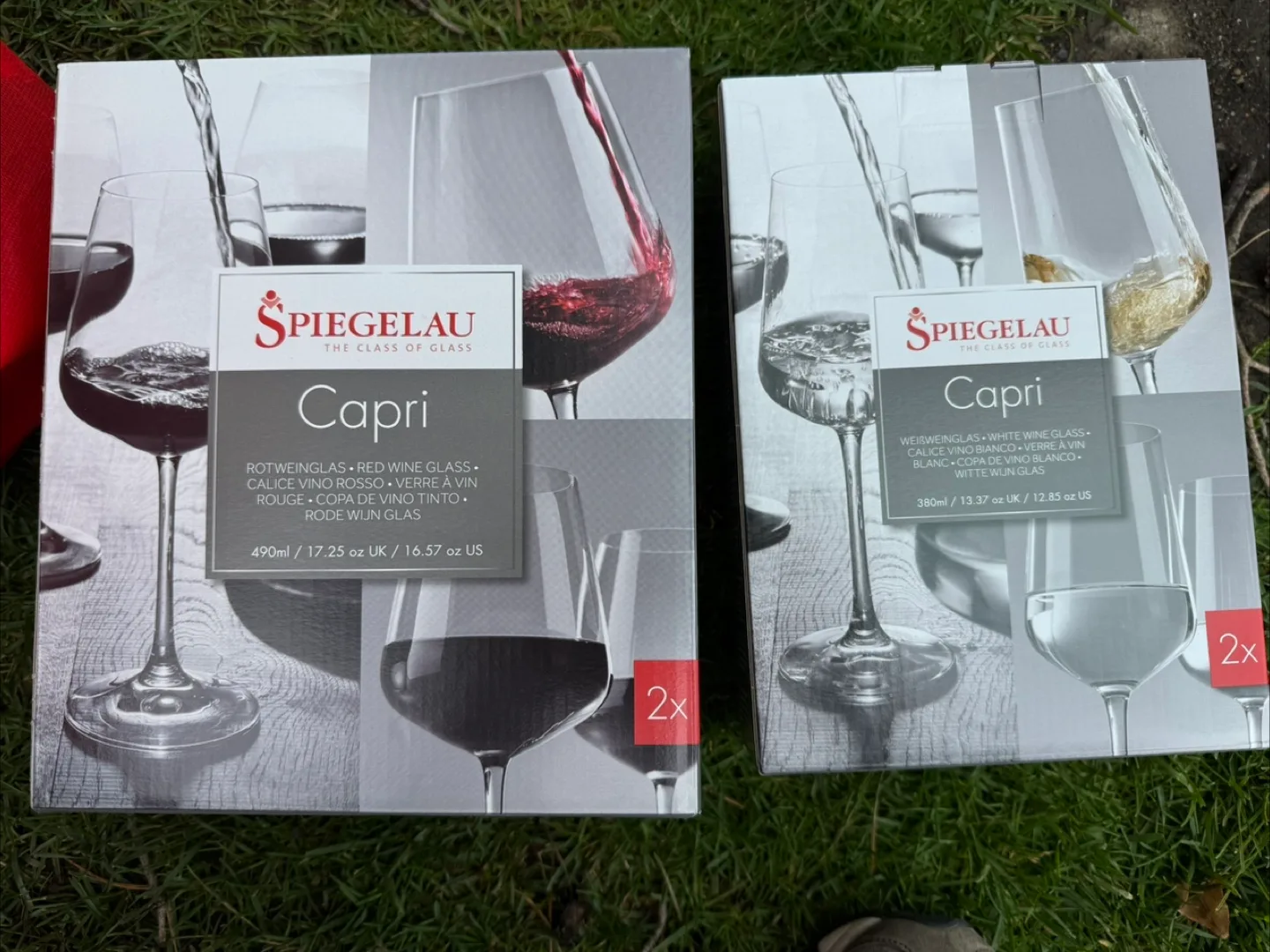 Spiegelau Capri Wine Glasses Set - 2 New in Box thumbnail