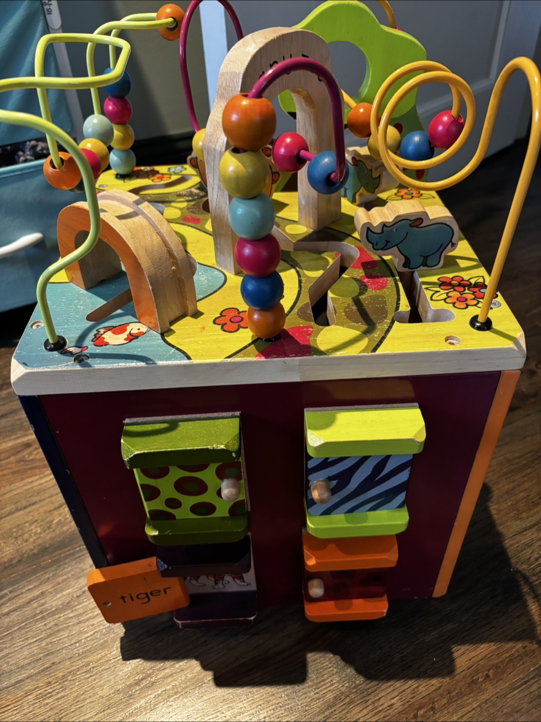 Zany Zoo Wooden Activity Cube - photo 2
