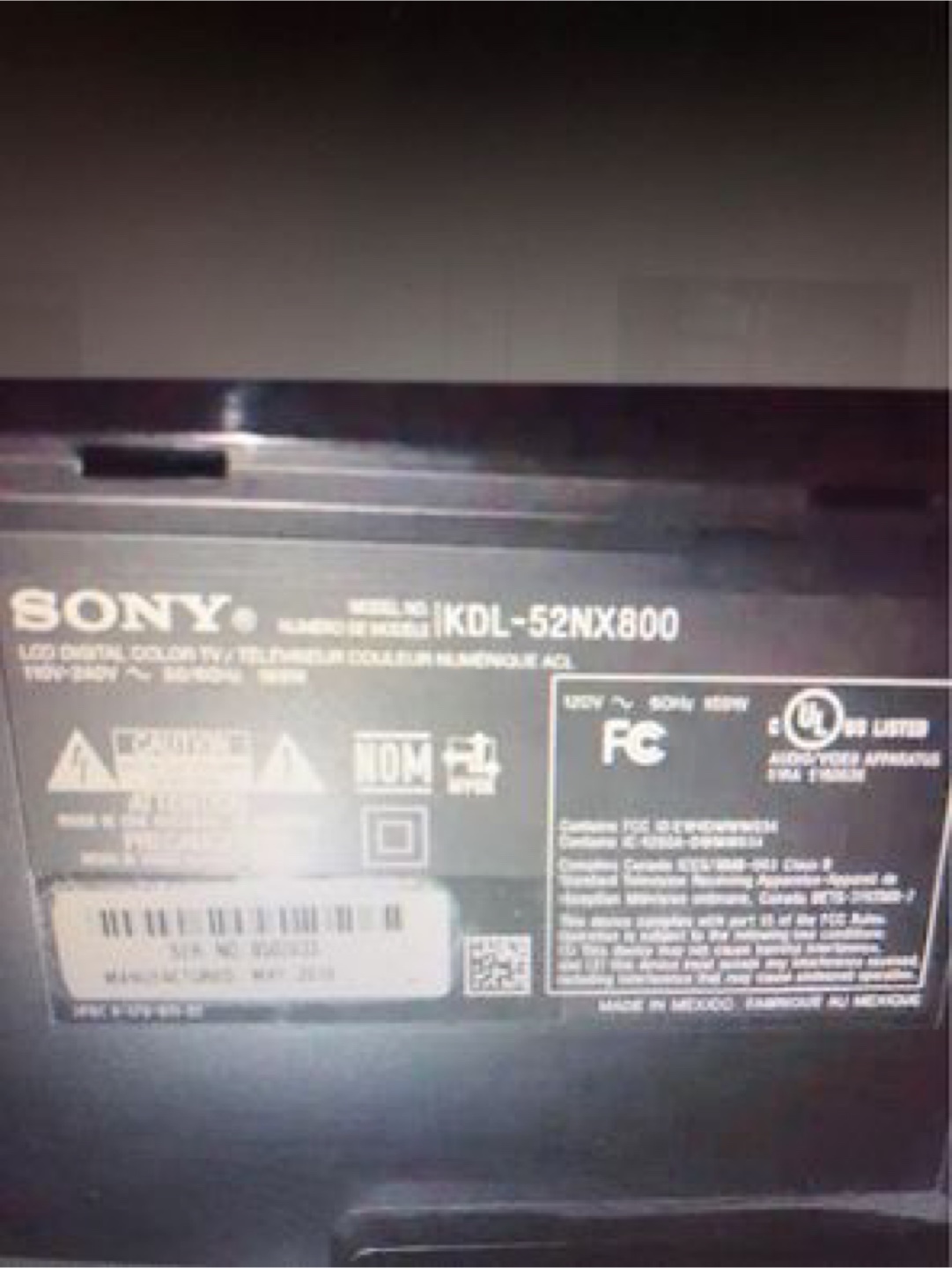 SONY BRAVIA KDL-52NX800 - photo 2