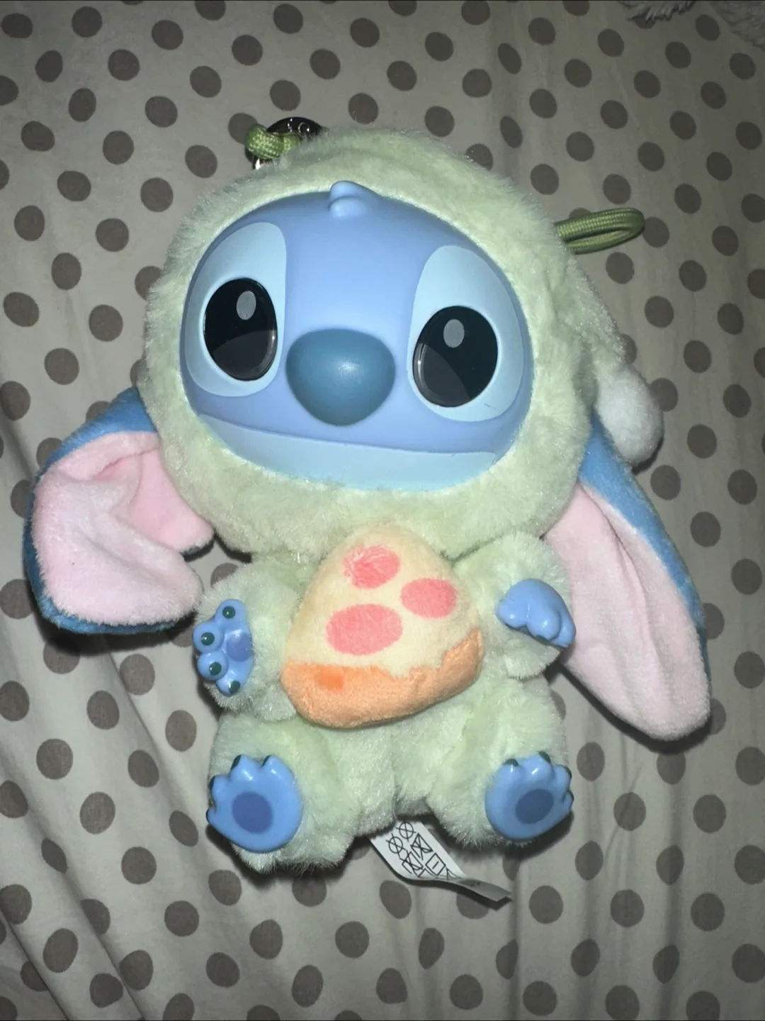Disney Stitch Plush with Pizza keychain thumbnail