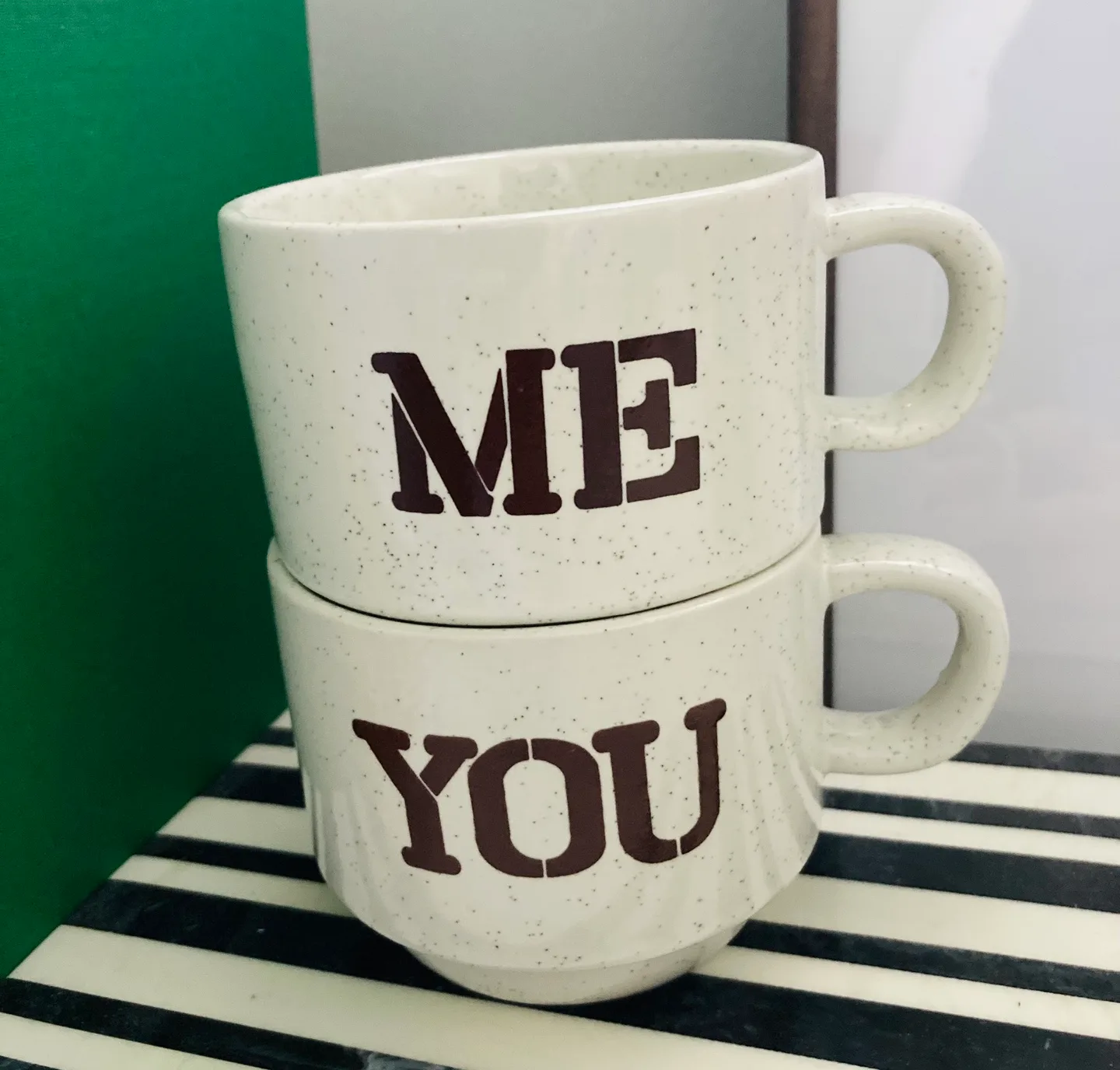 Vintage pair of “ME” And “YOU” mugs thumbnail