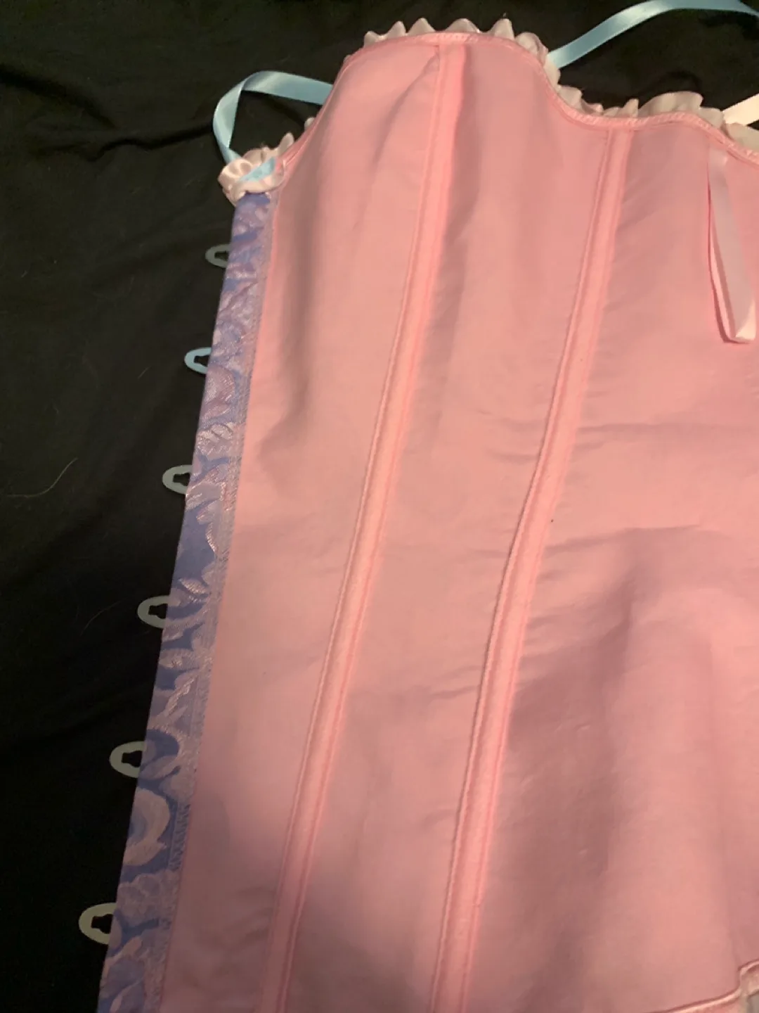 Spring Fever Blue Floral Bustier Corset - Size XXXL image indicator(7)