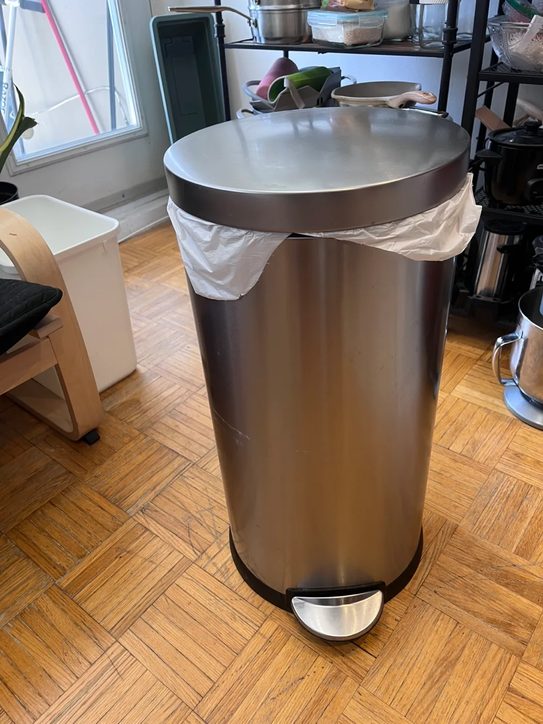 Stainless Steel Step-On Trash Can thumbnail
