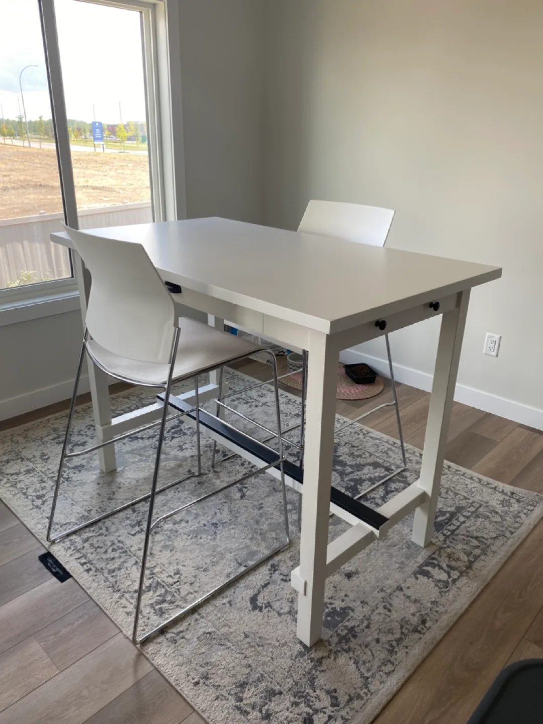 IKEA Nordviken White Bar Height Table thumbnail