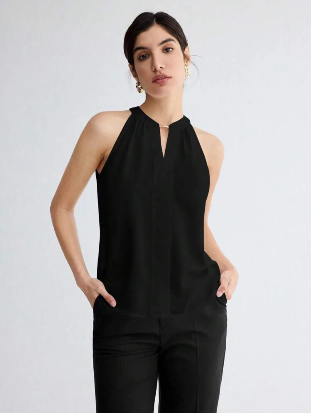 Black Halter Top image indicator(3)