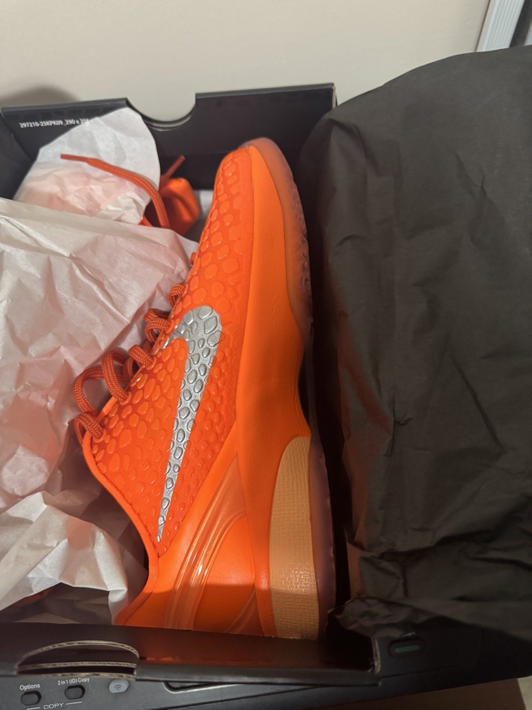 Nike Kobe VI (GS) Size 7Y Total Orange - photo 2
