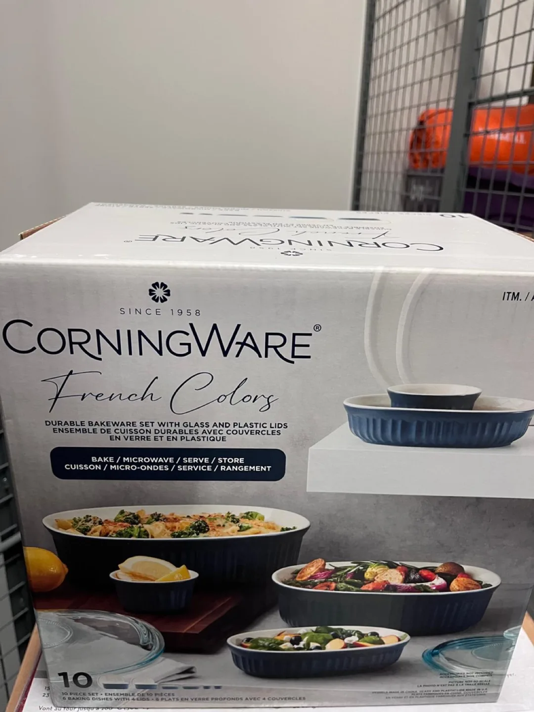 New CorningWare French Colors 10-Piece Bakeware Set thumbnail