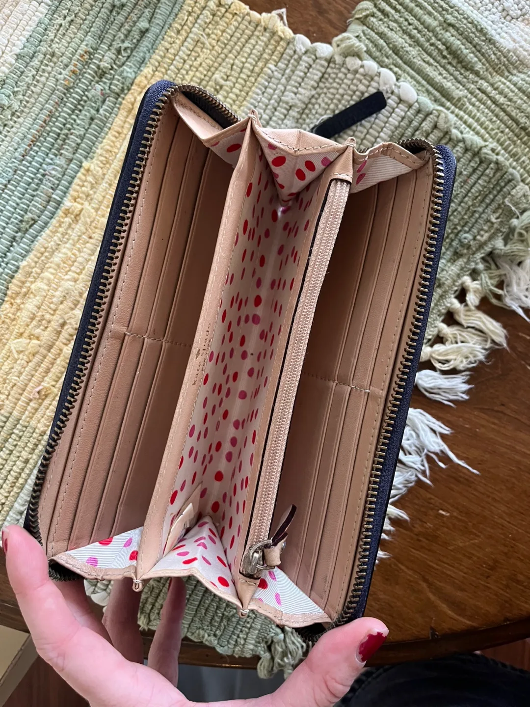 Kate Spade Navy Blue Wallet image indicator(2)