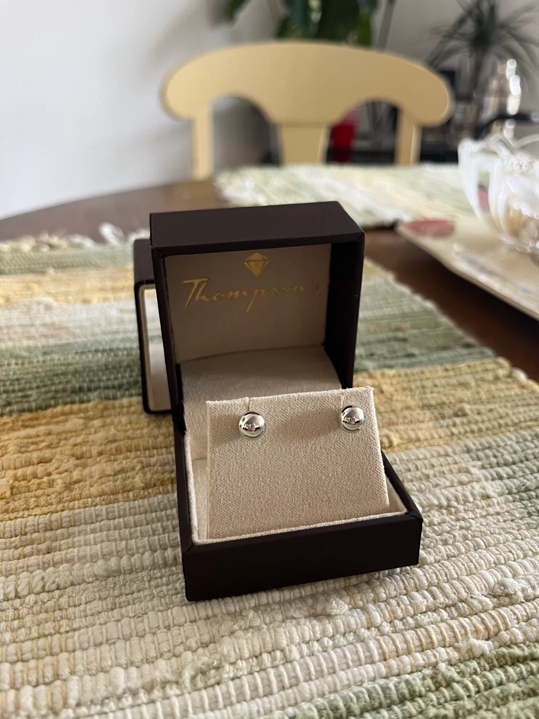 Thompson's Sterling Silver Ball Stud Earrings thumbnail